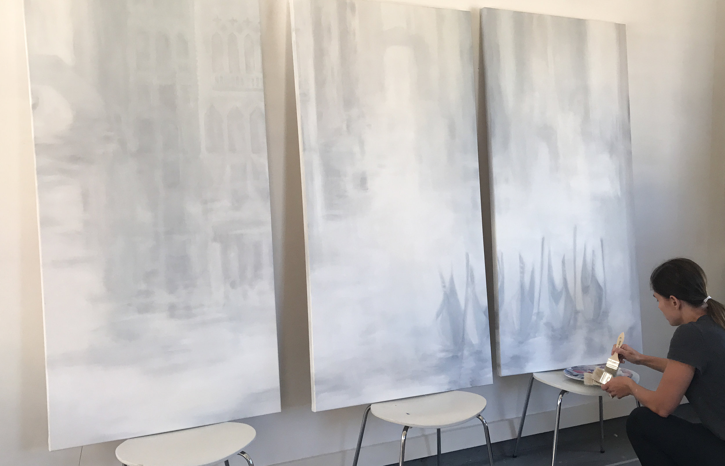 VENETIAN REFLECTION (commissioned triptych)