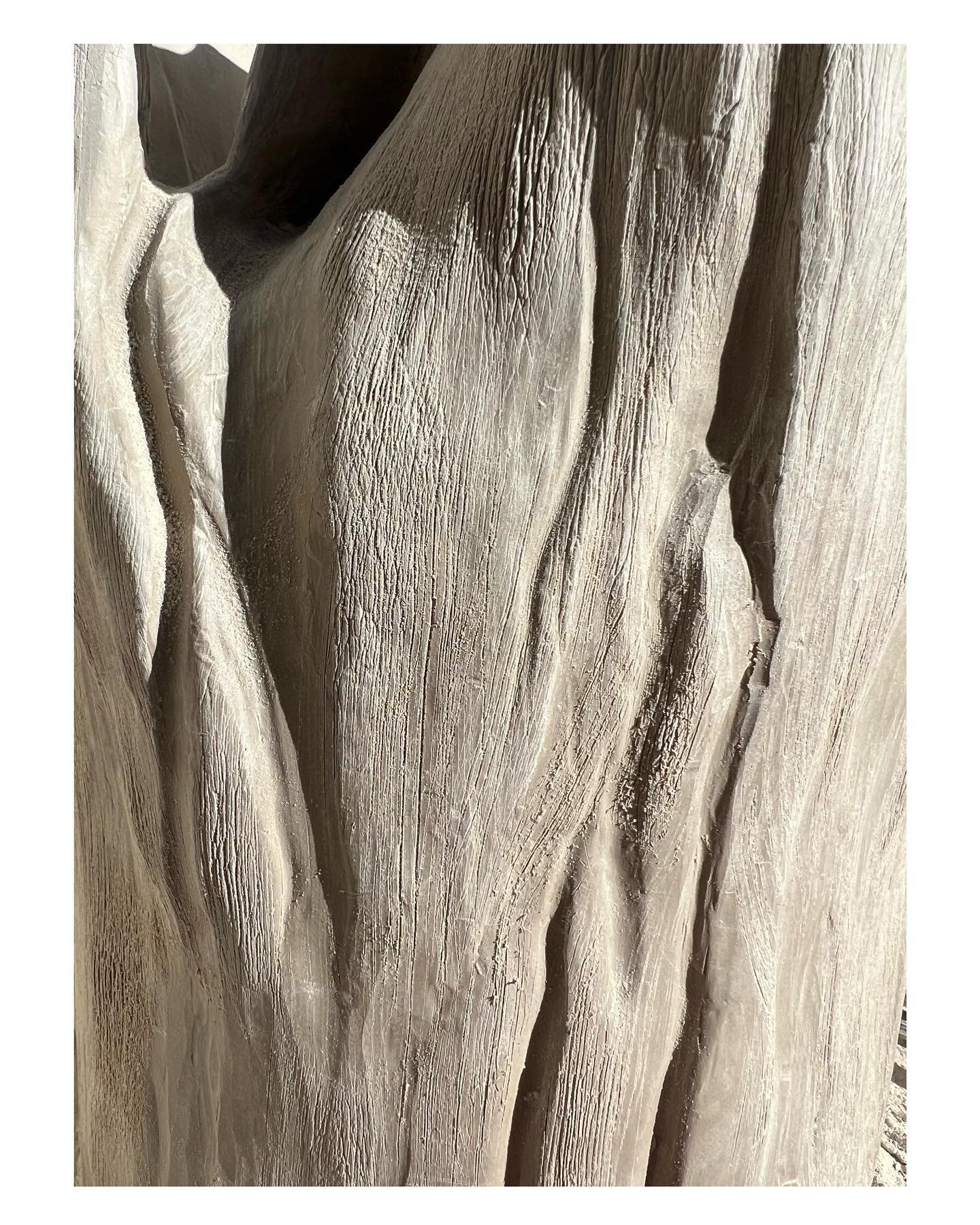 Faux bois&hellip;.anyone?&hellip;.anyone? (from the French for false wood) refers to the artistic imitation of wood or wood grains in various media. The craft has roots in the Renaissance. #details #sculpture #lauraclarkartistry #porcelain #ceramics