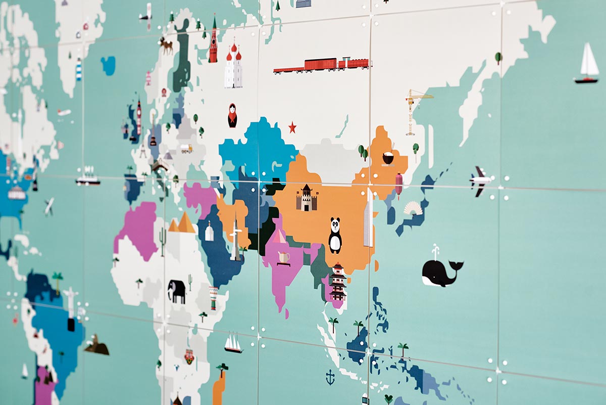 Design of the Around the World (kids) Map
