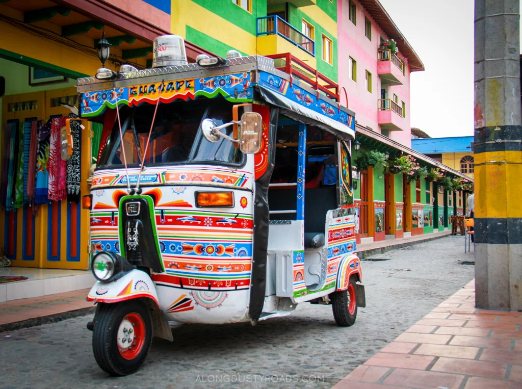 Things to do in Guatape Colombia - tuk tuk guatape colombia