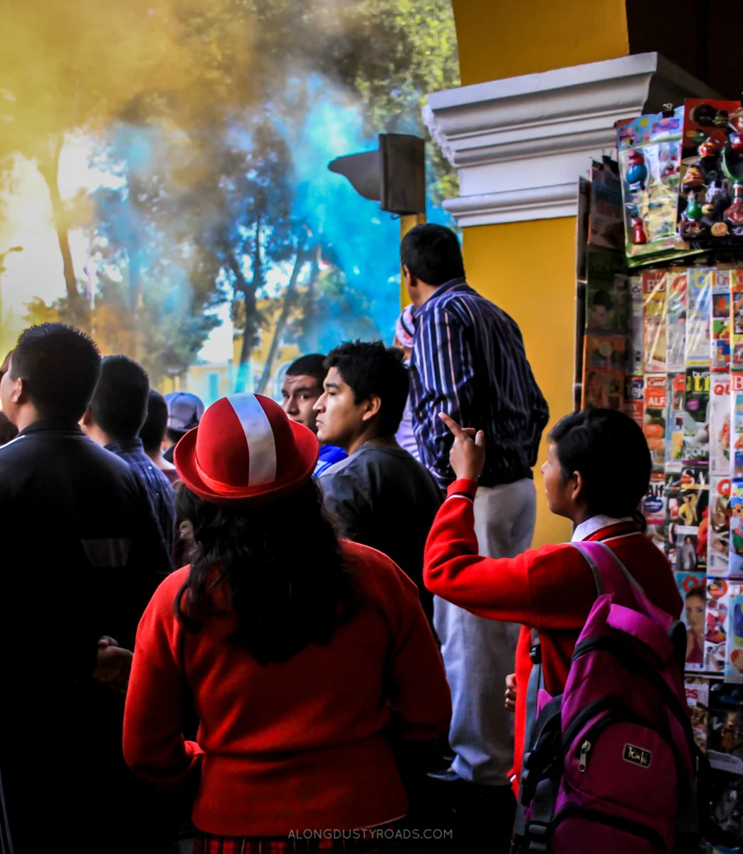Marching in the Streets | Peruvian Independence Celebrations — ALONG ...
