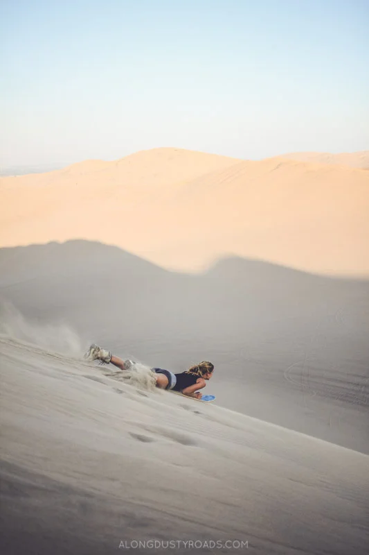 Sandboarding in Huacachina, Peru