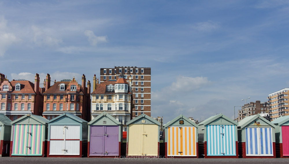 Things to do in Brighton - Colourful beach huts, Hove, Brighton