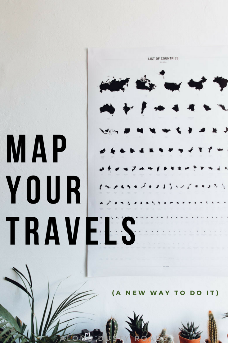 Maps matter, and so do your travels. Bold Tuesday has put together a beautiful and creative way to combine both.