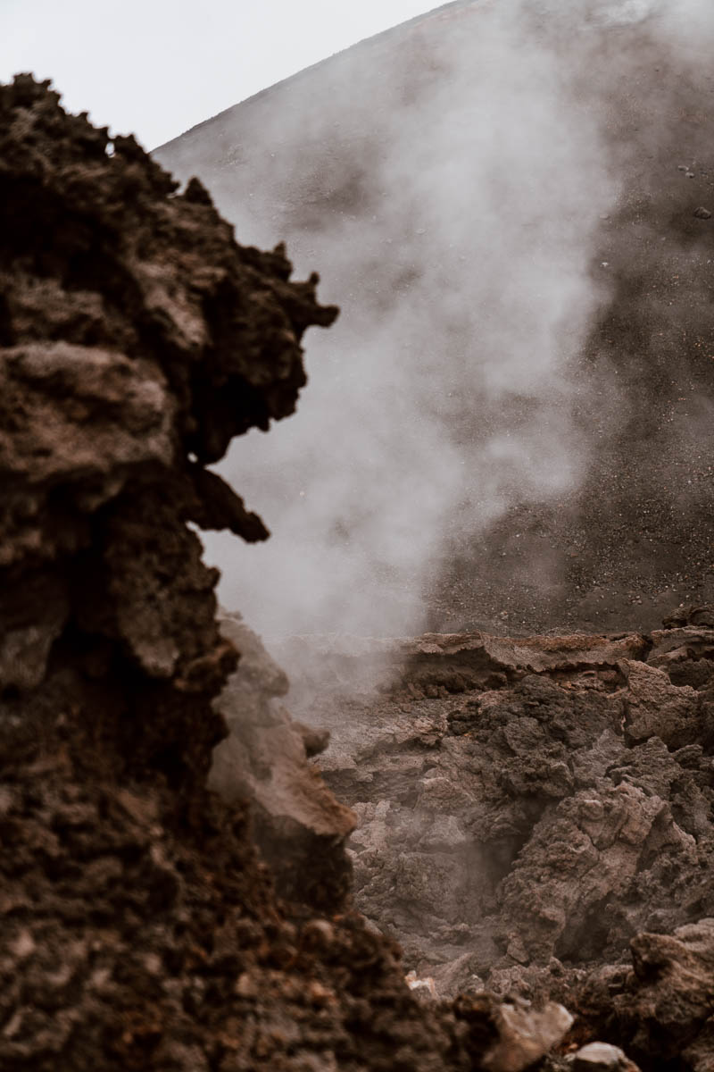 climbing mount Etna