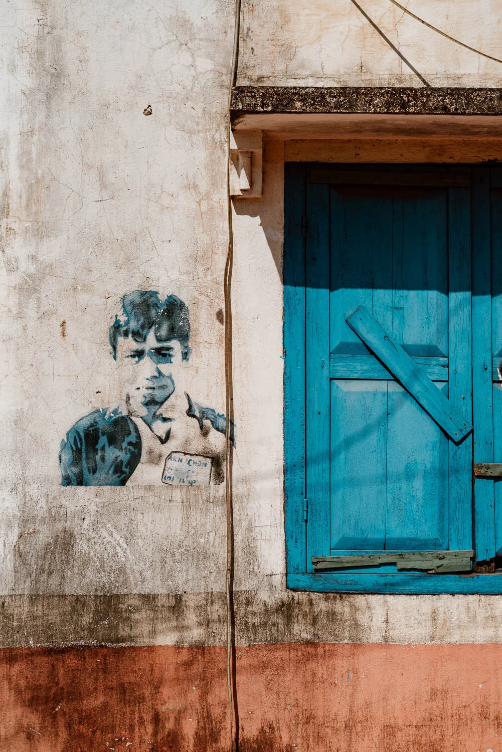 Street art in Kamport, Cambodia