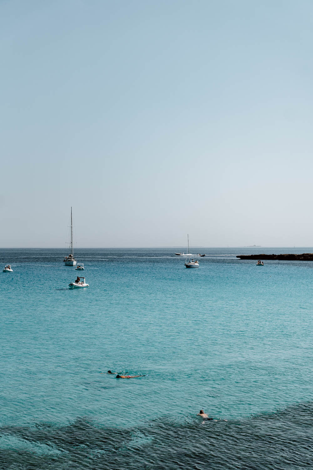 Sailboats at Cala Rossa, Favignana