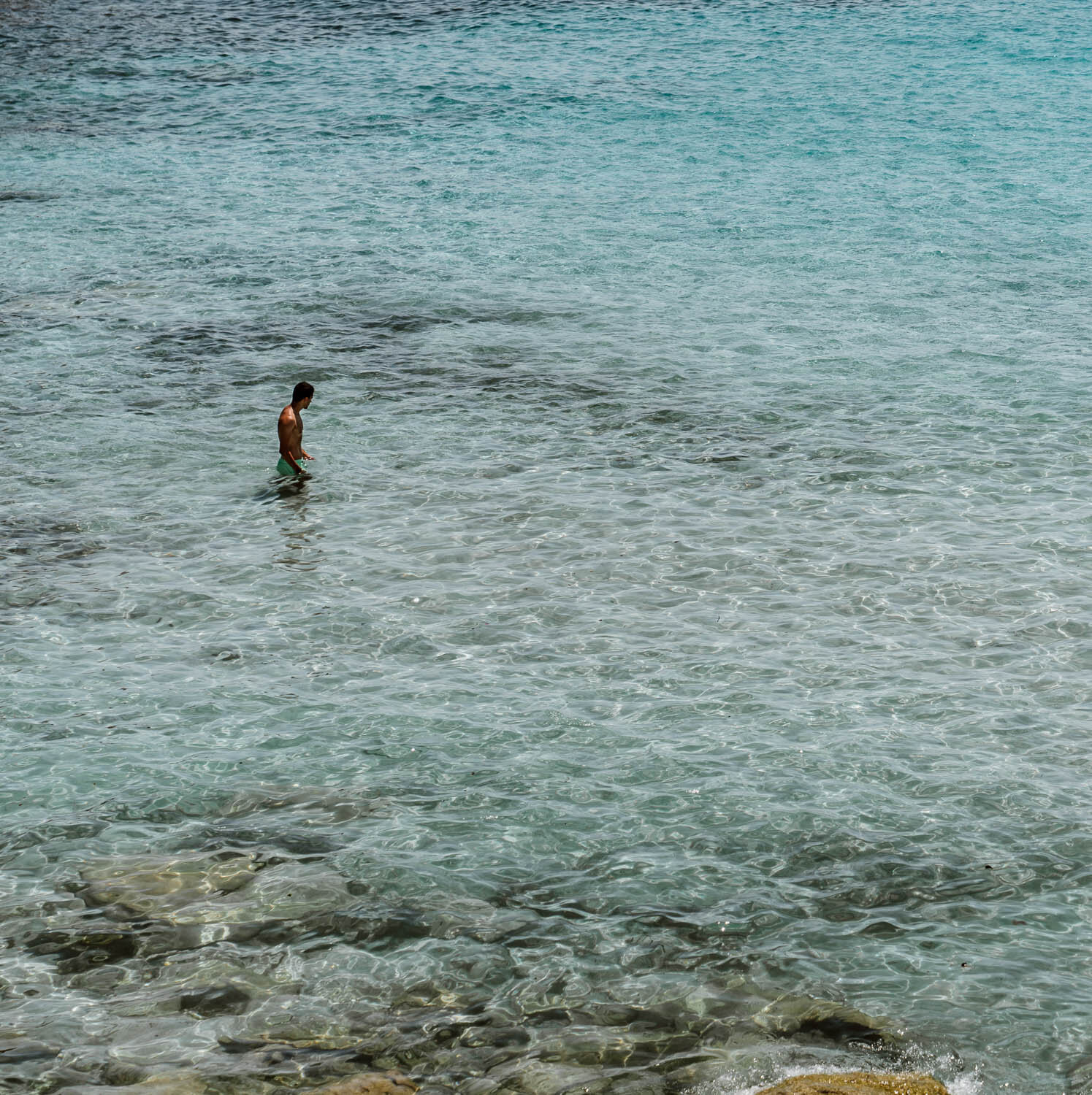 Clear waters at Favignana Island