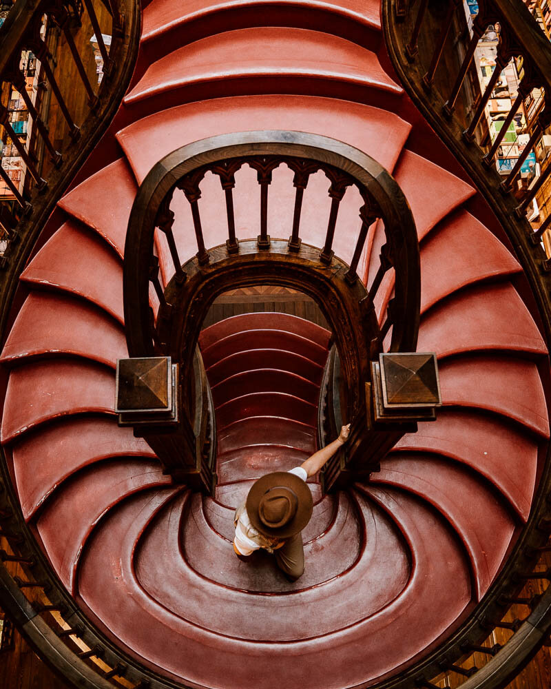 莱罗书店红色楼梯|，葡萄牙波尔图