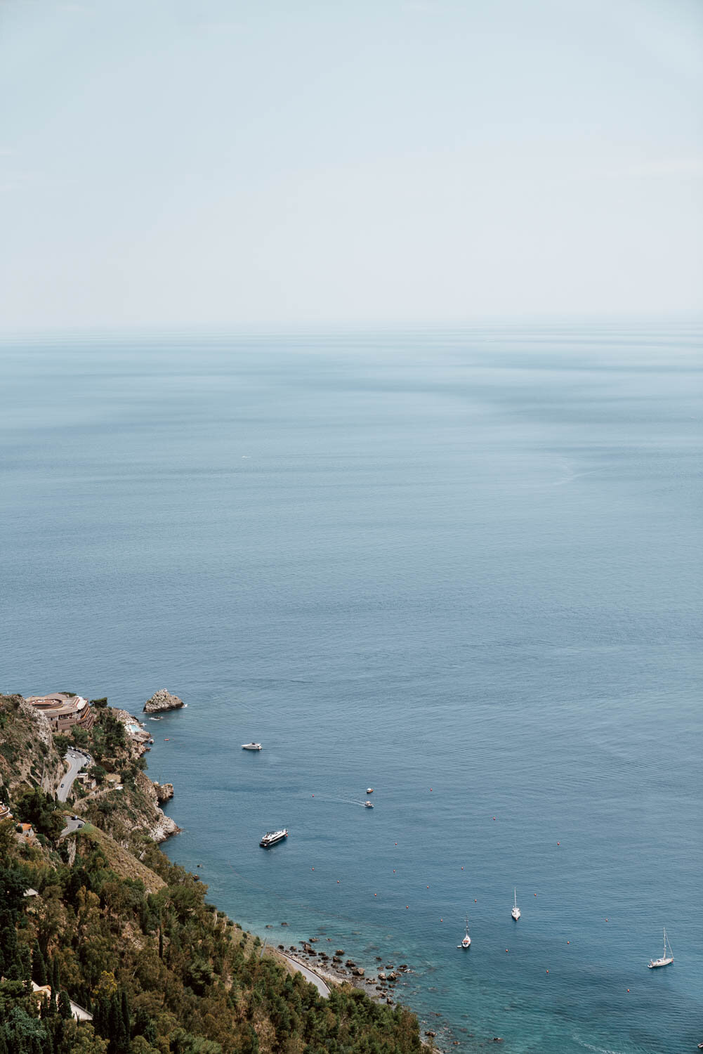 View from Cheese Madonna della Rocca, Taormina, Sicily