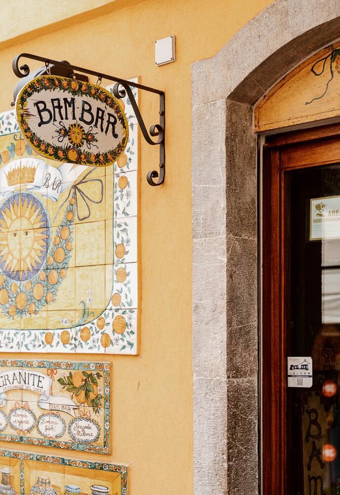 Bam Bar in Taormina