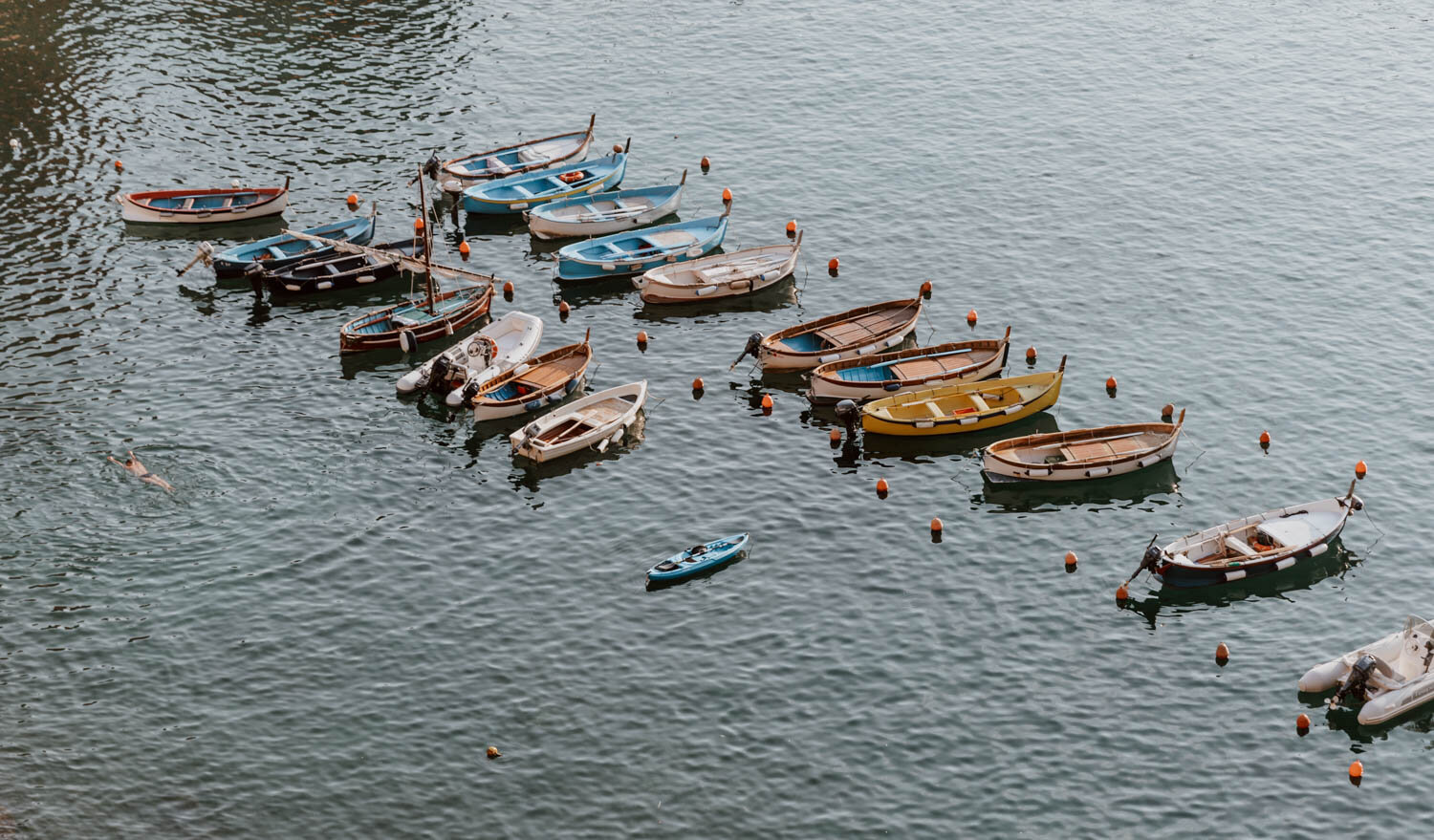 Boats in Vernazza harbour