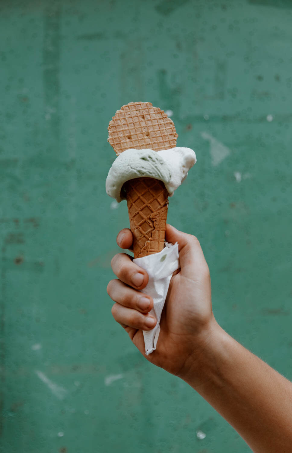 gelato from alberto's in corniglia