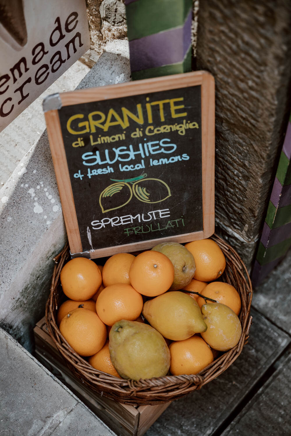 granita - slashes - spremute sign