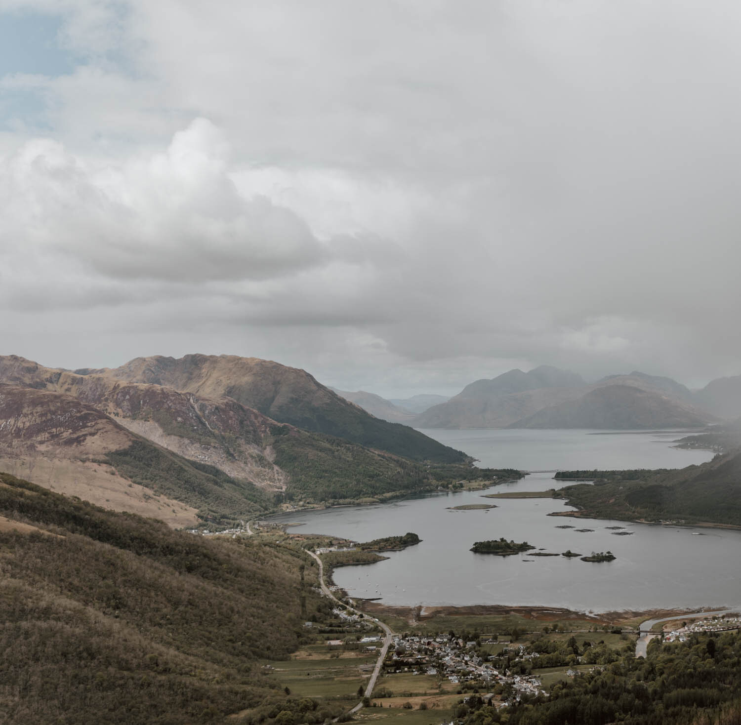 view of highlands from pap of glencoe