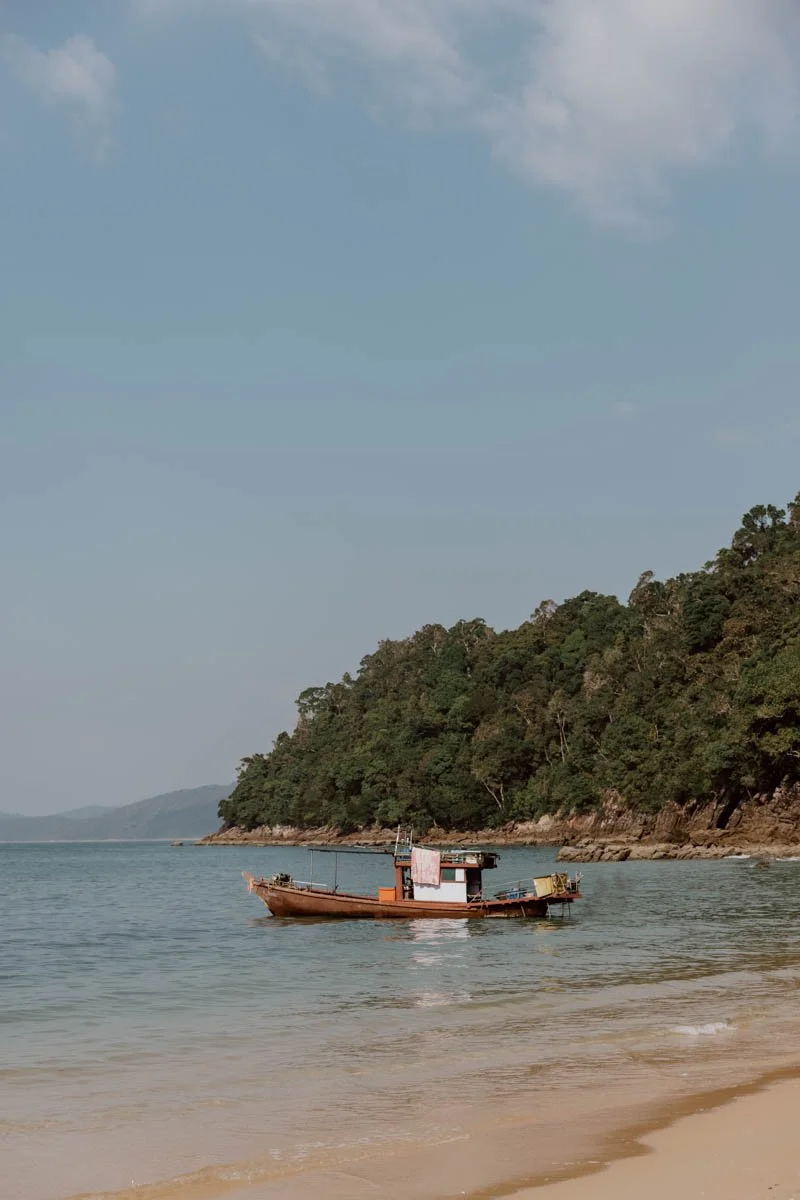 fisherman's boat in Koh phayam