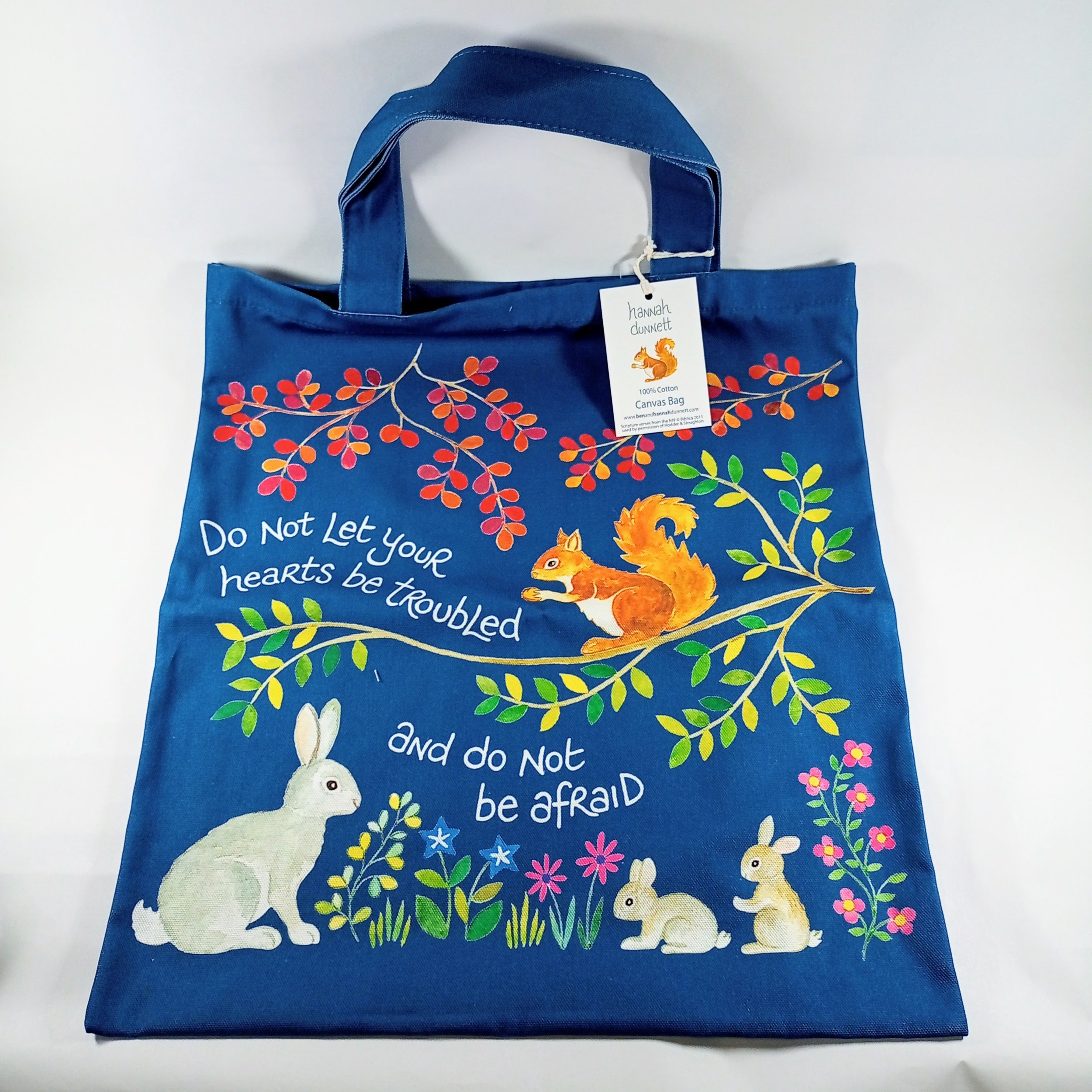 Hannah Dunnet Bag Blue Squirrel and Deer