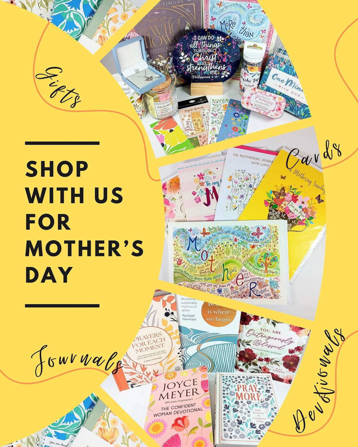 Honour the amazing mums and mother figures in your life this Mothering Sunday 💐

Whether it&rsquo;s a thoughtful card, an inspiring book, or a special gift, we&rsquo;ve got everything you need to celebrate them well. 💝

Pop in and see us Mon&ndash;