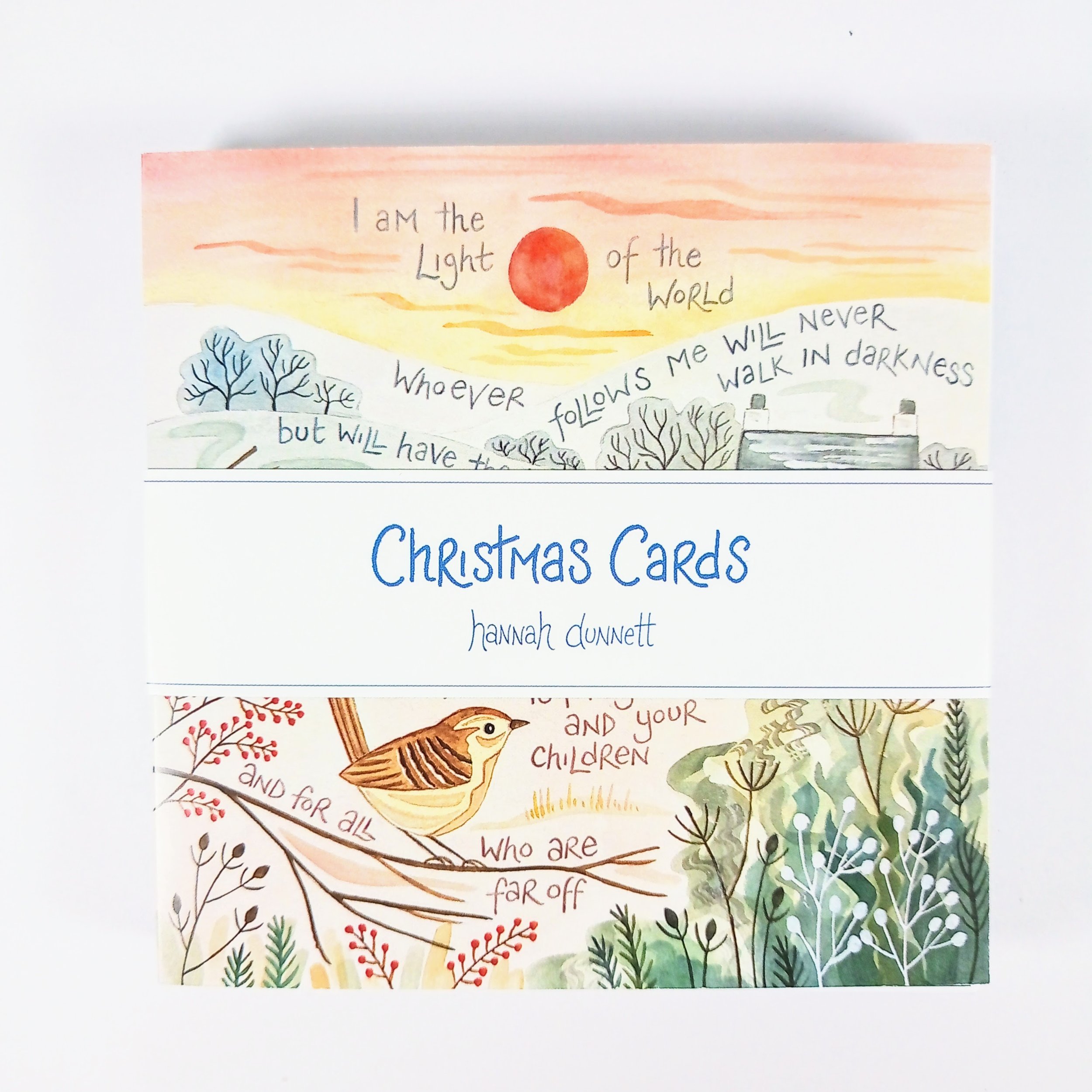 Hannah Dunnett  Christmas Cards  I am the Light/Love 10 pack