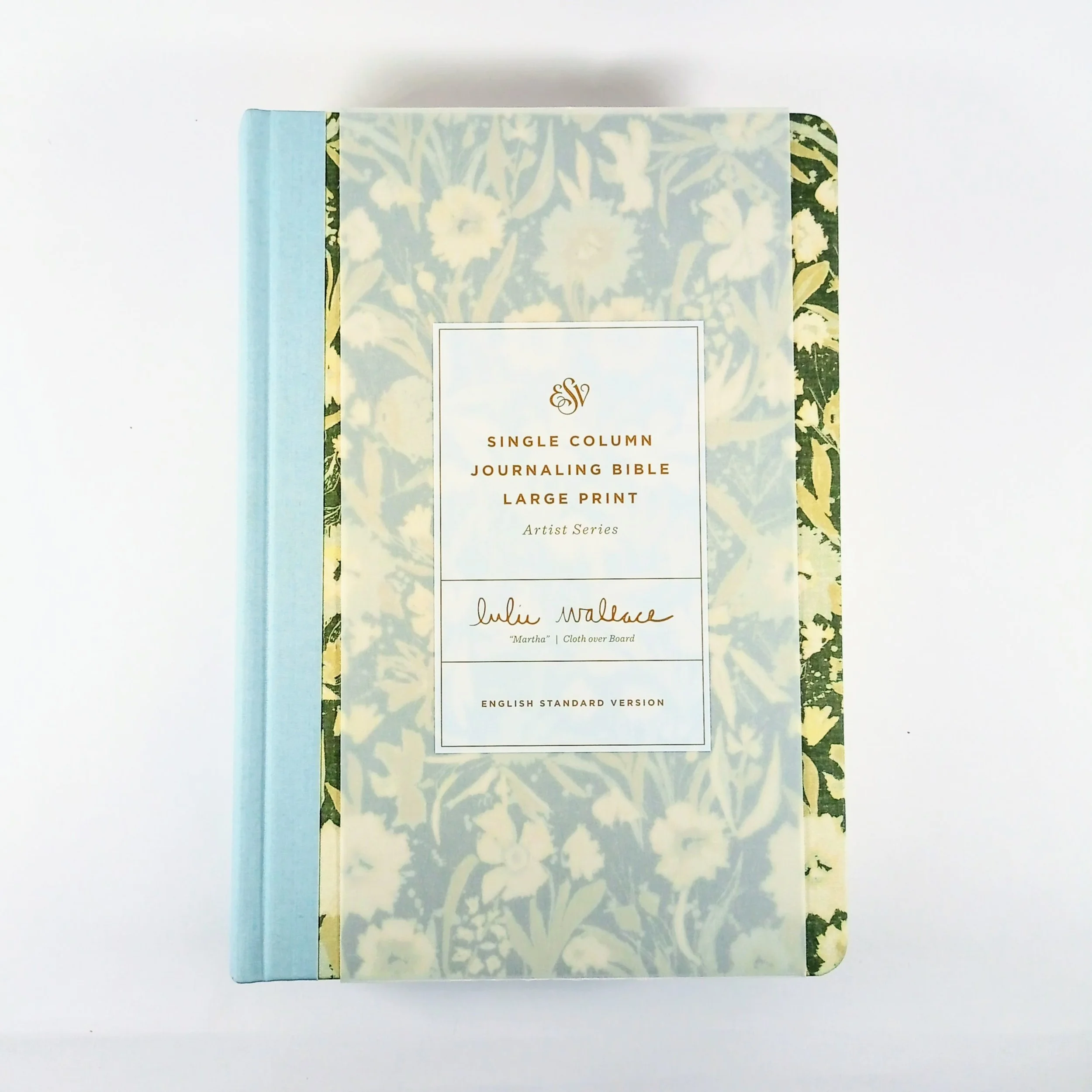 ESV Single Column Journaling Bible, Lulie Wallace Floral Cloth Print Design
