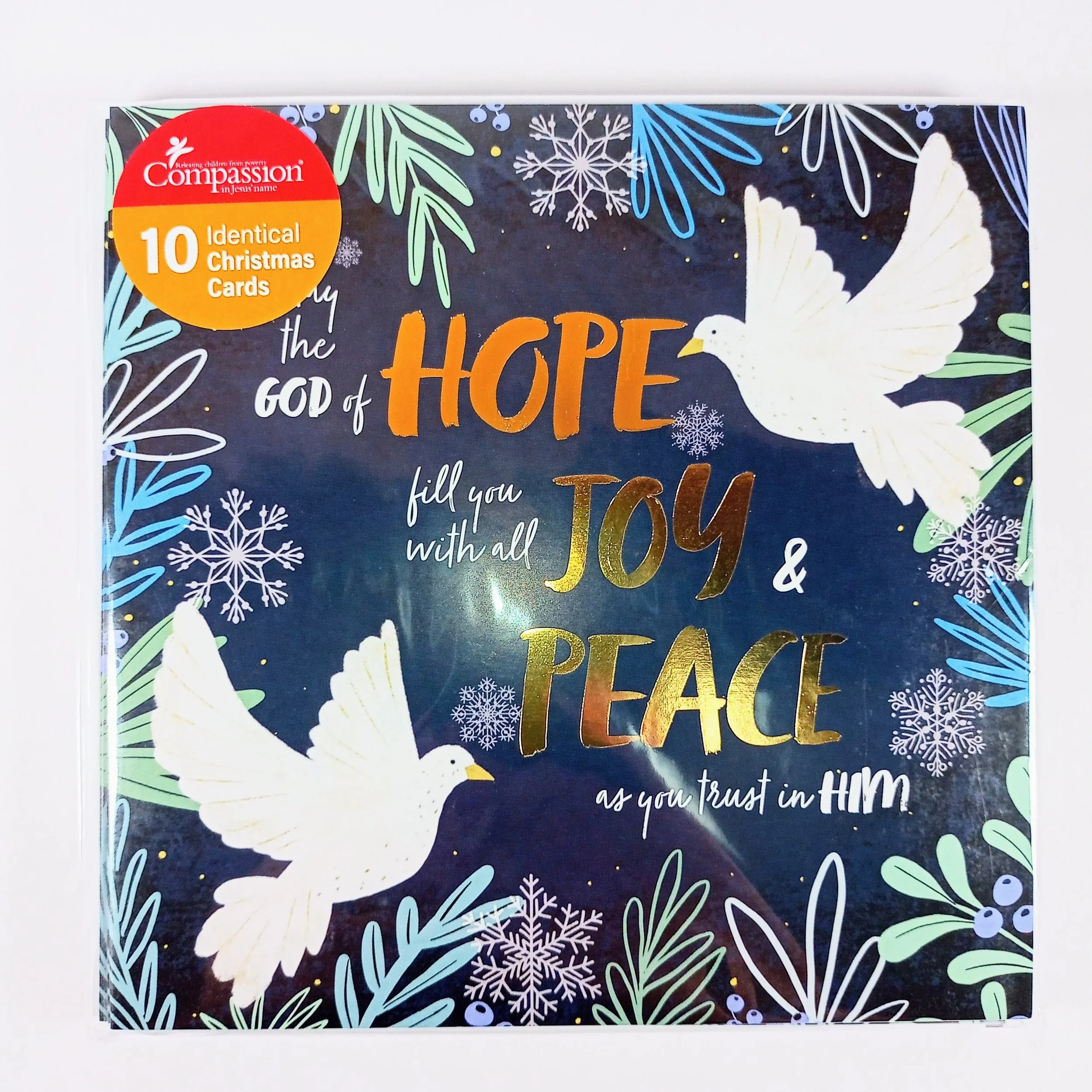 Compassion Peace Dove Christmas Cards 10 Pack