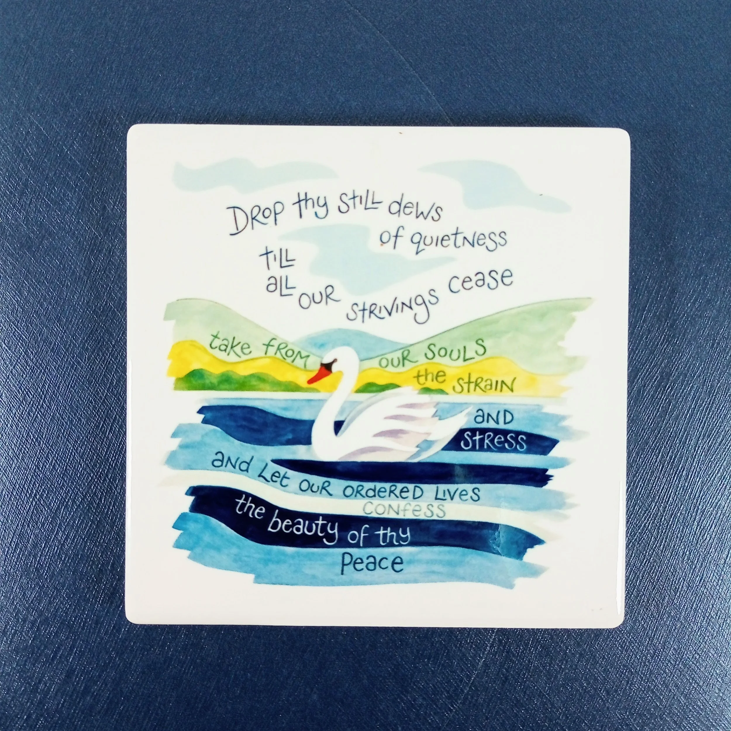 Coaster Drop Thy Still Dew Swan by Hannah Dunnett