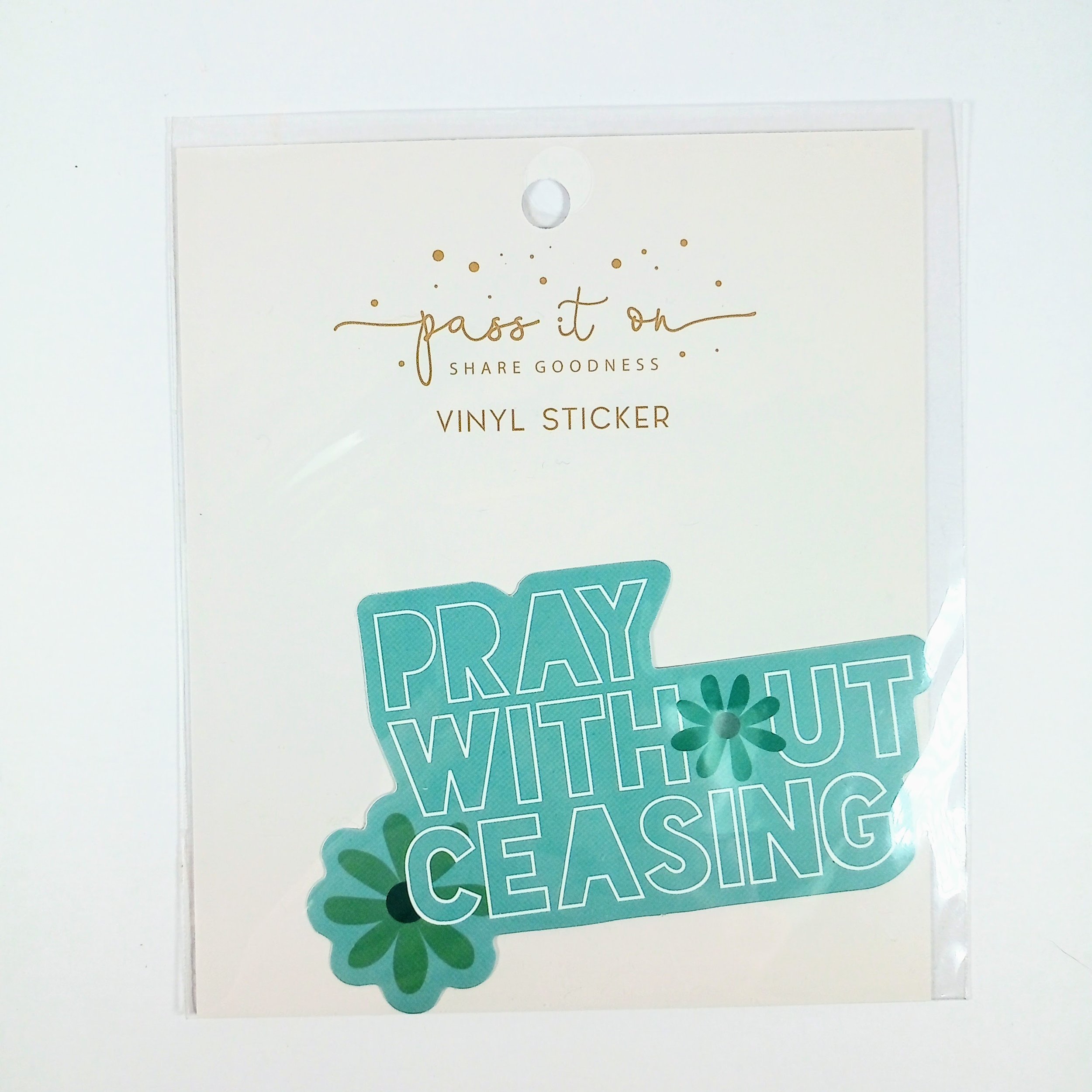 Vinyl Sticker Pray Without Ceasing
