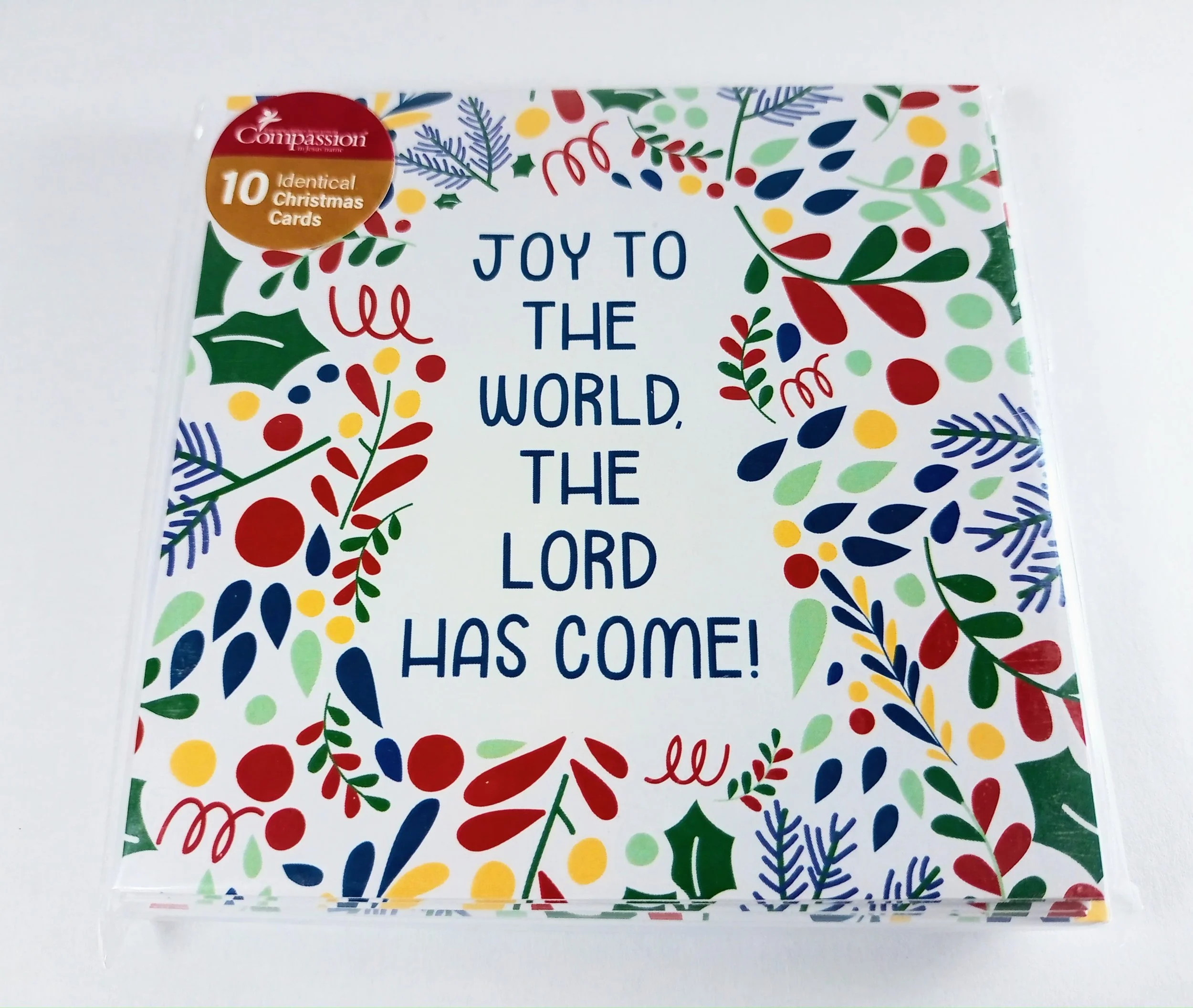 Compassion Mimi Christmas Cards Joy Foliage 10 Pack