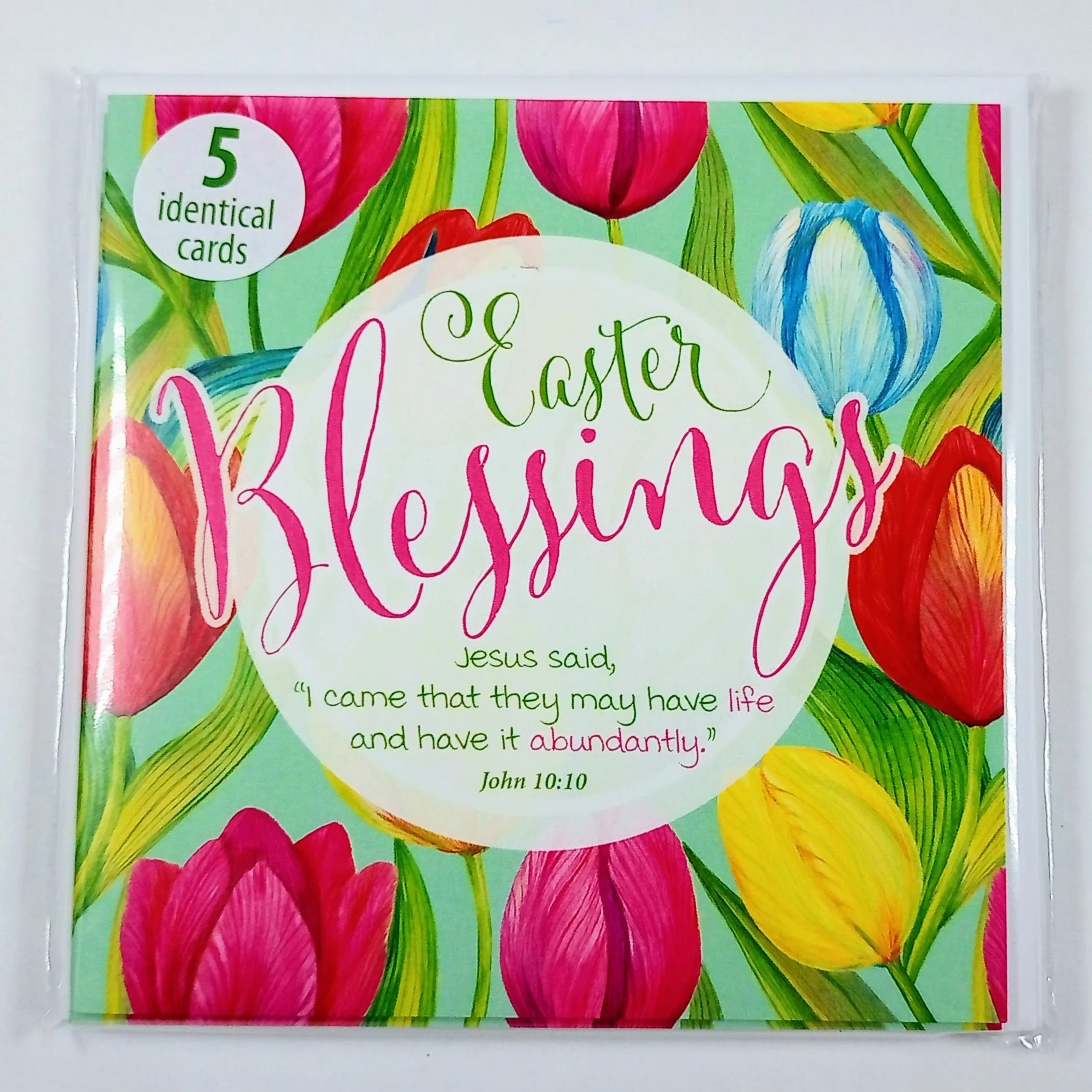 Easter Blessings Tulips Cards 5 Pack
