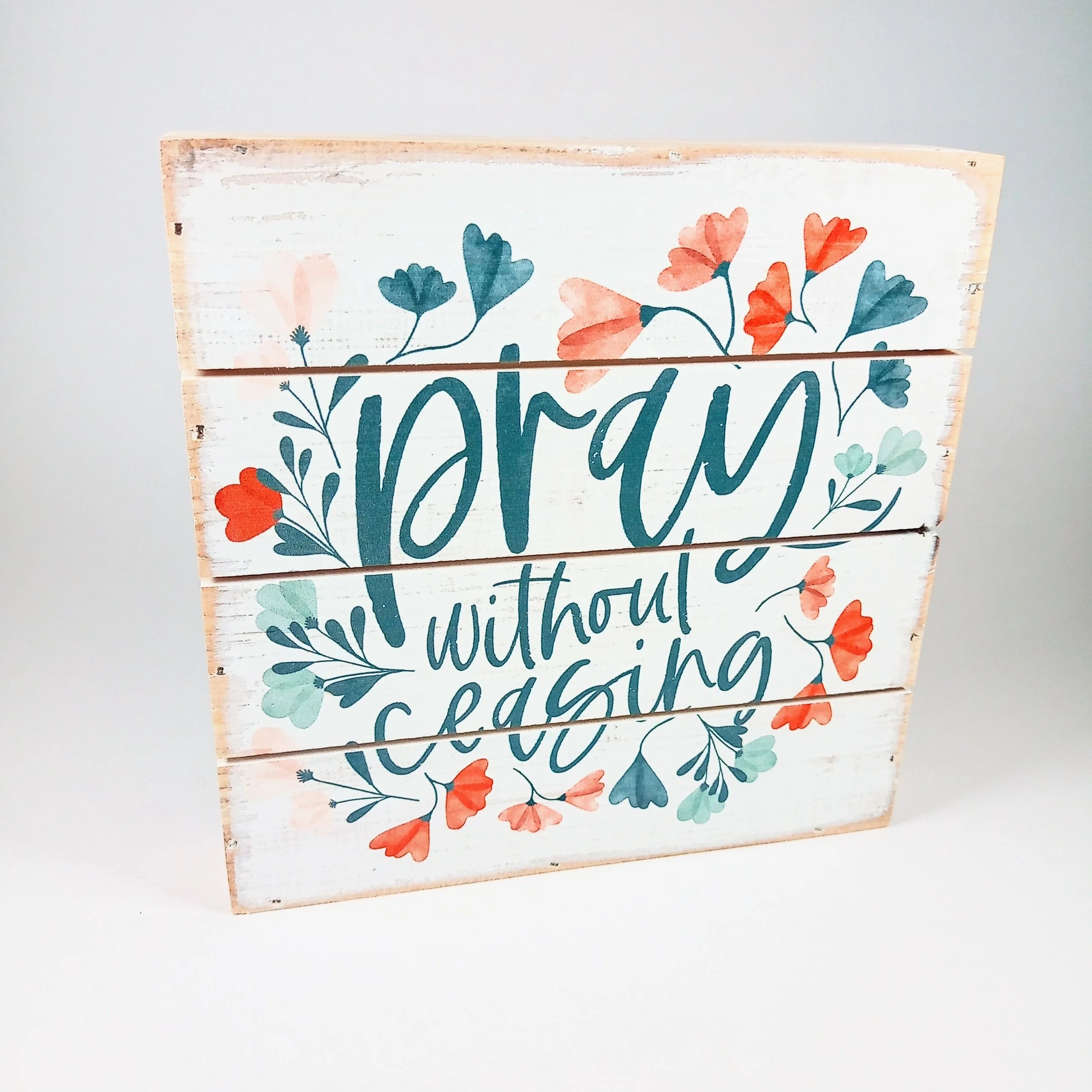 Sign Mini Pallett Pray Without Ceasing