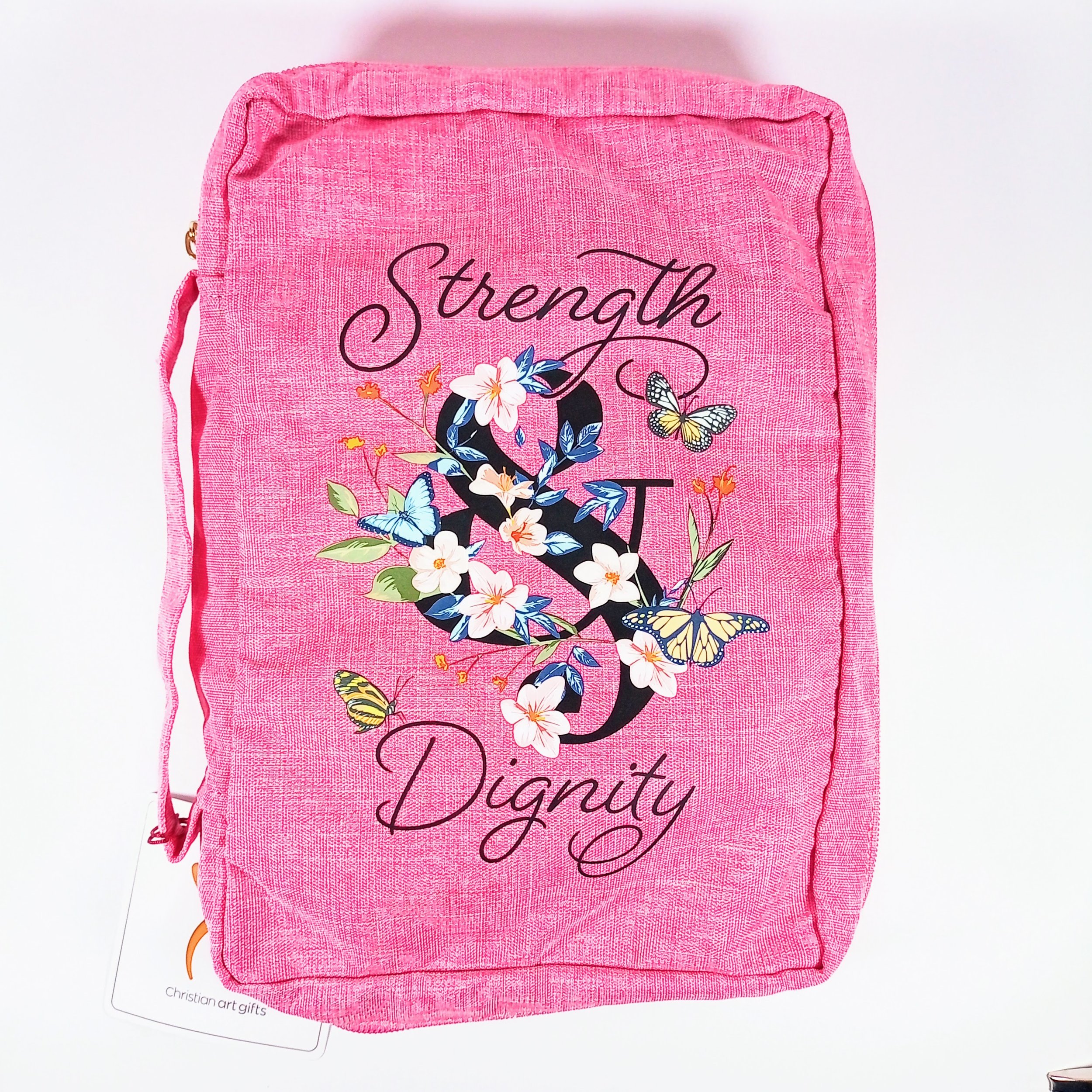 Strength & Dignity Pink Large Bible Case