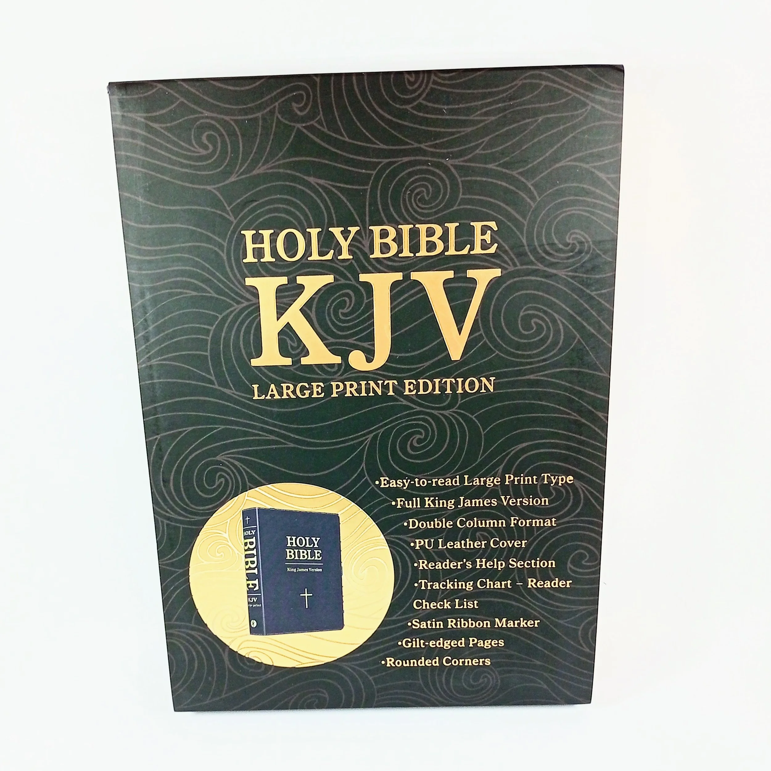 KJV Bible Large Print Edition Black PU leather