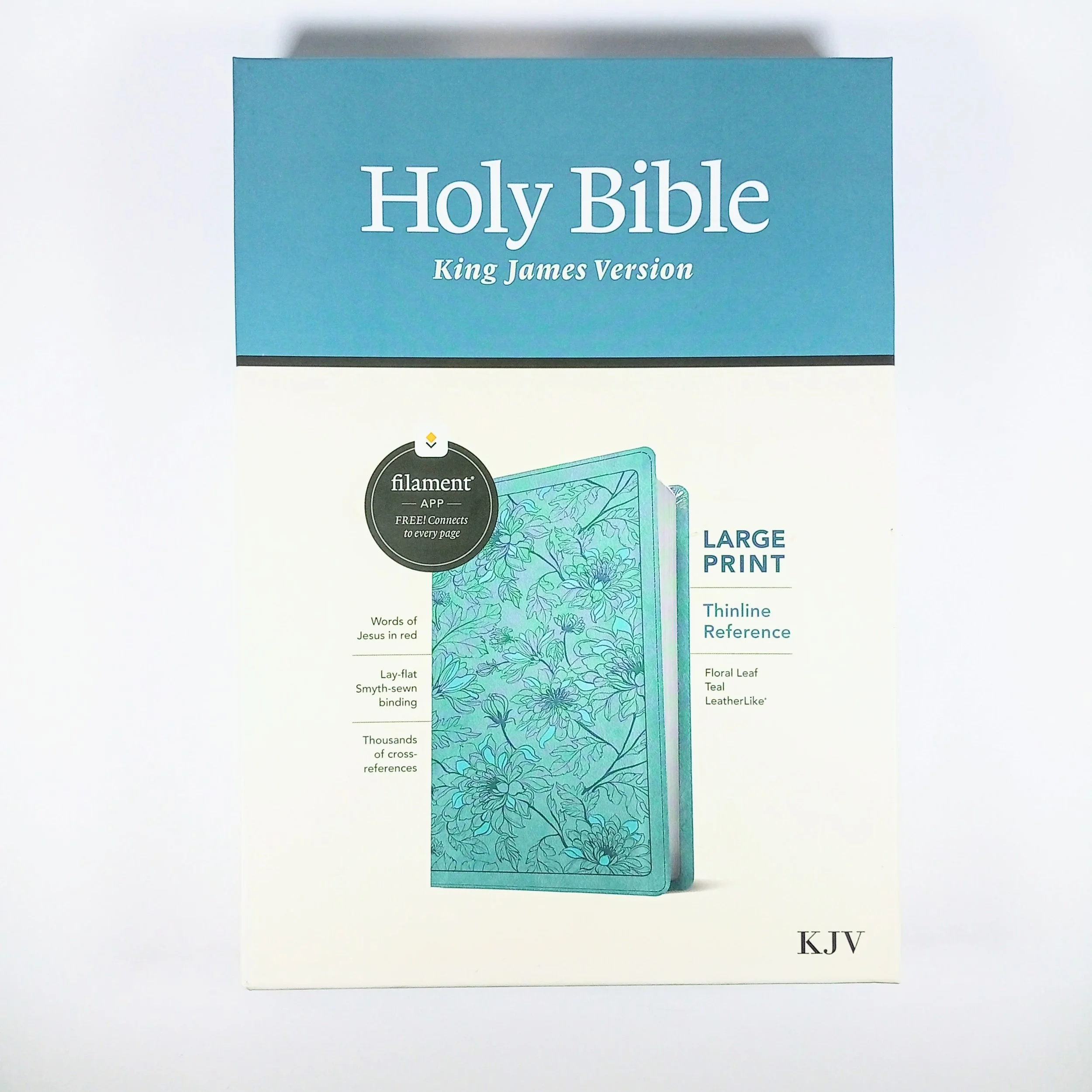 KJV Bible Large Print Thinline Reference with Filament