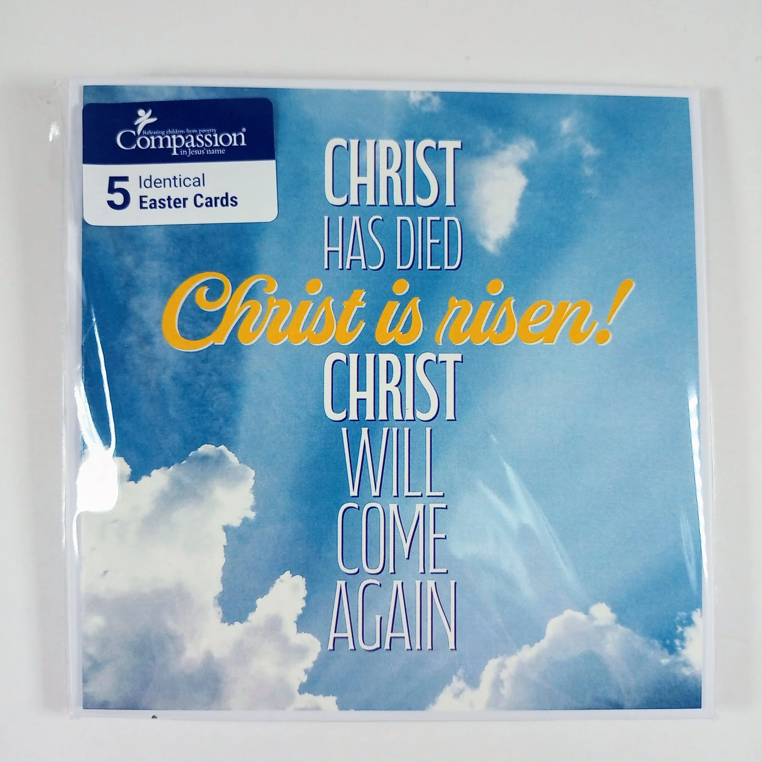 Compassion Easter Cards 5 pack Christ Has Died