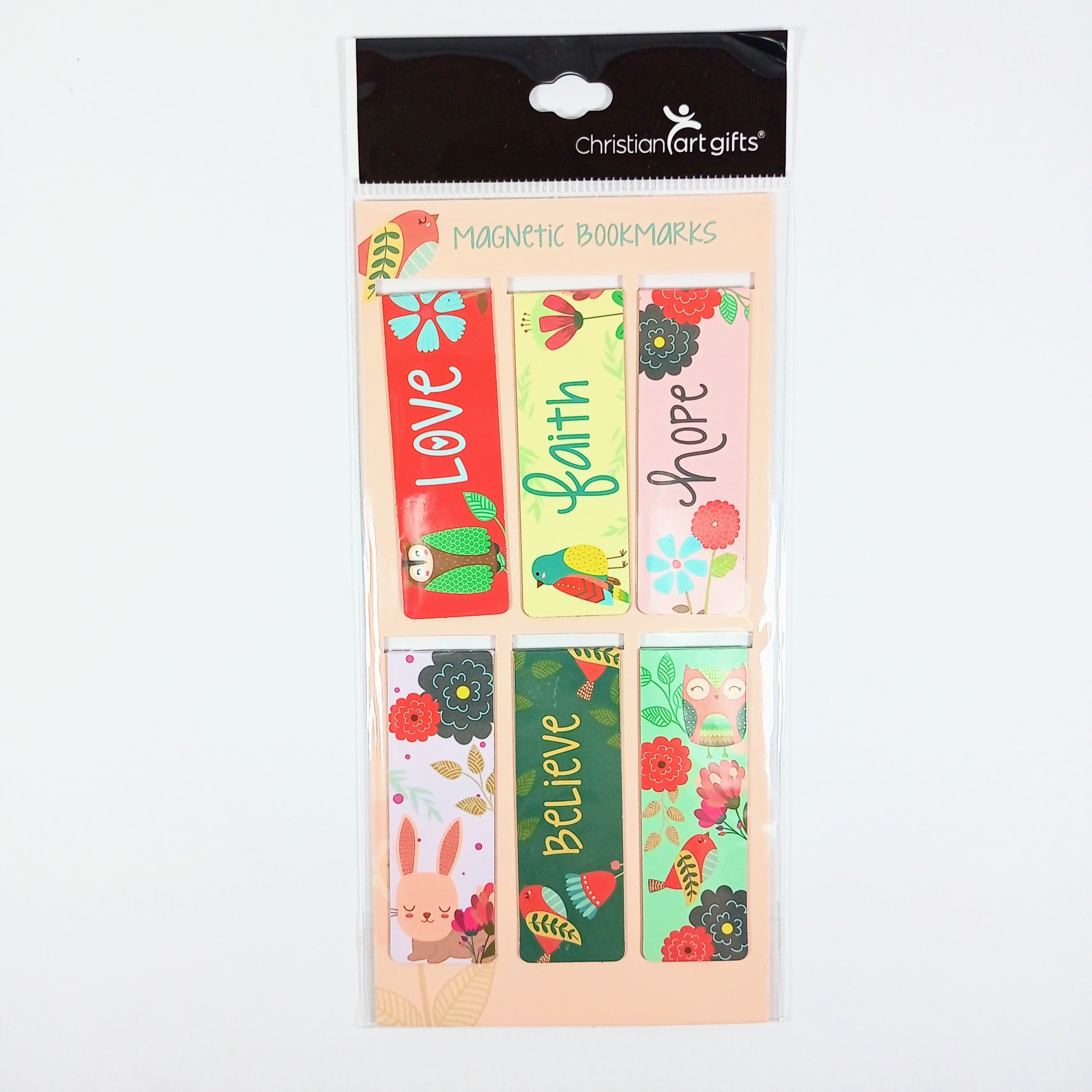 Magnetic Bookmarks Love Faith Hope