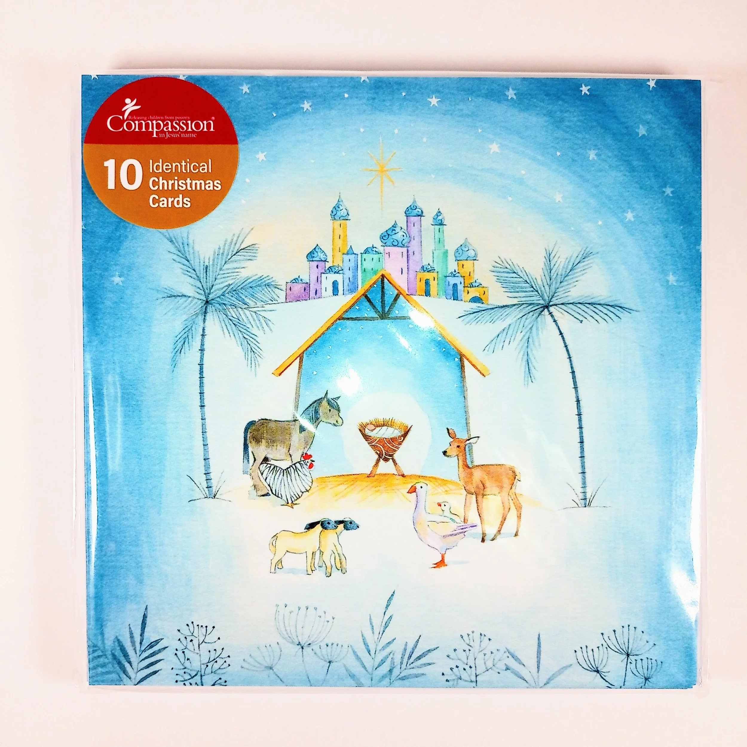 Compassion Around the Manger Christmas Cards 10 Pack