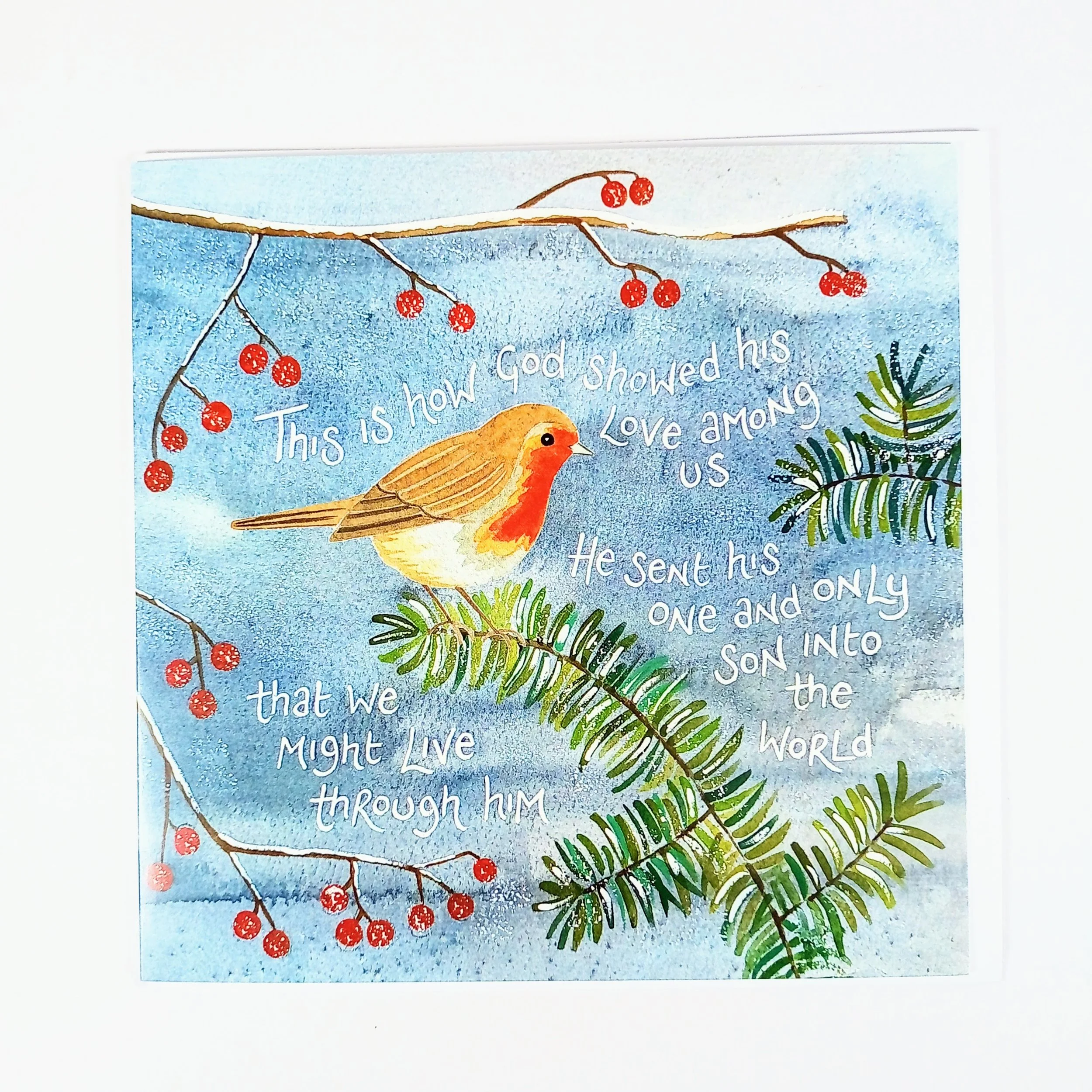 Christmas Card Love Came Down by Hannah Dunnett