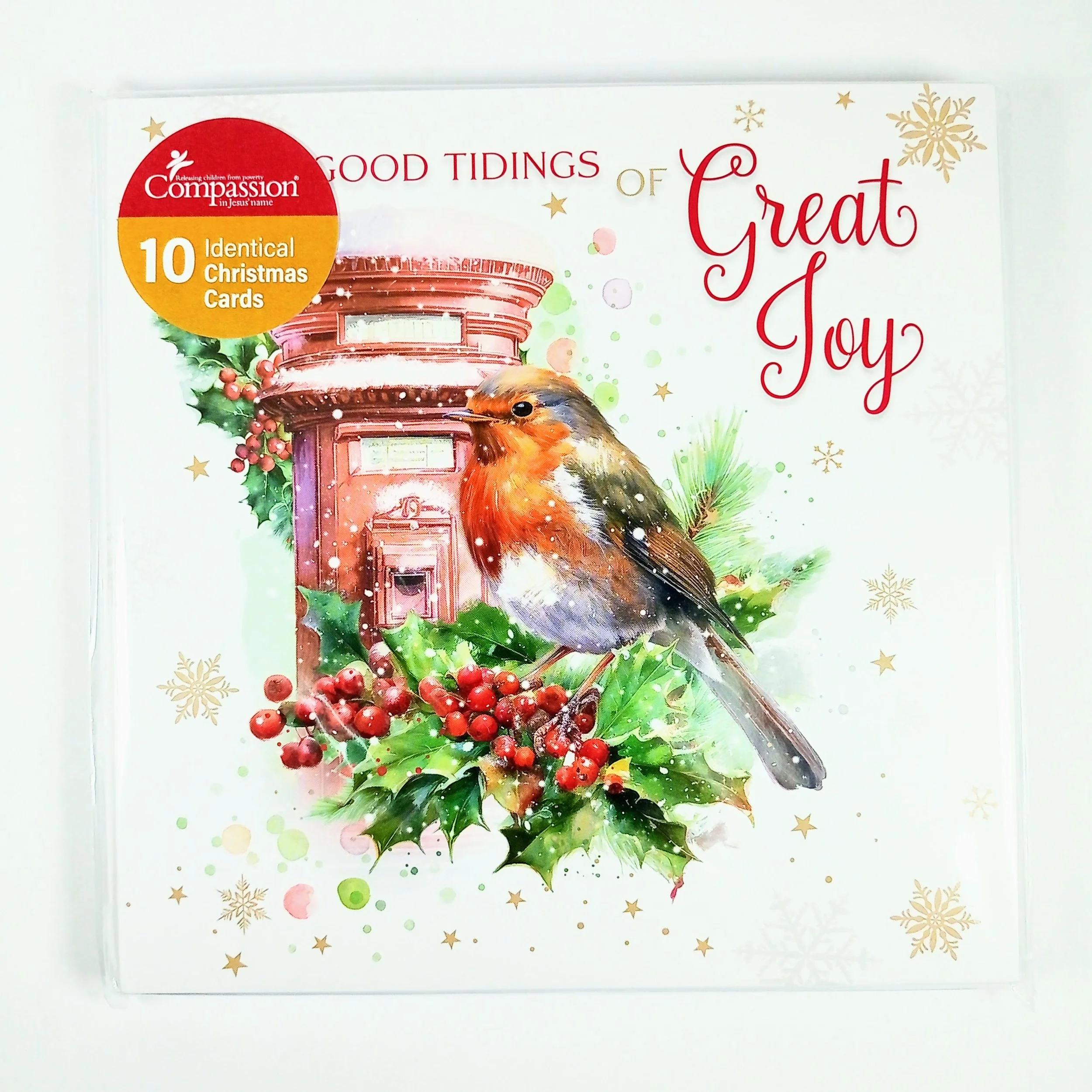Compassion Good Timings of Great Joy  Robin 10 Pack