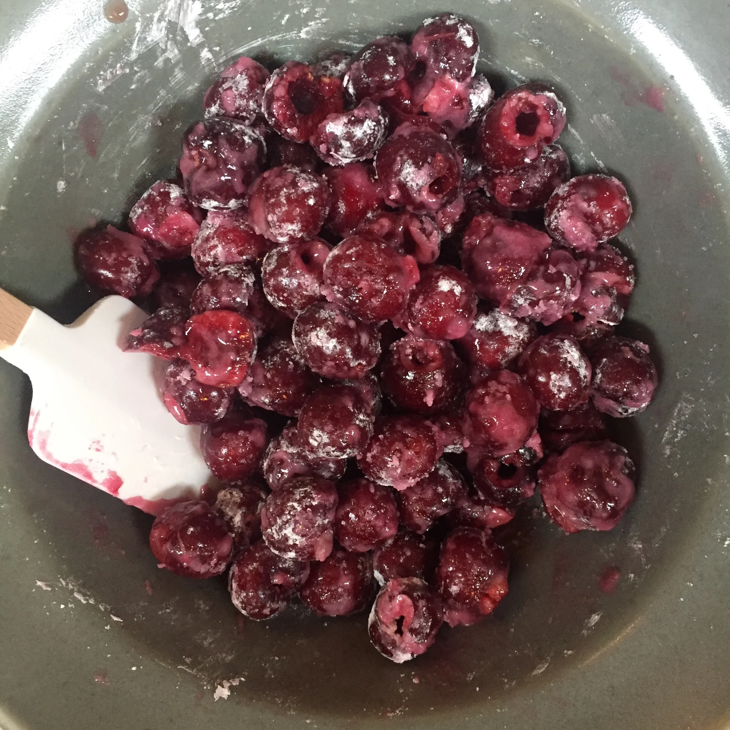 Cherries, cornstarch, sugar. 