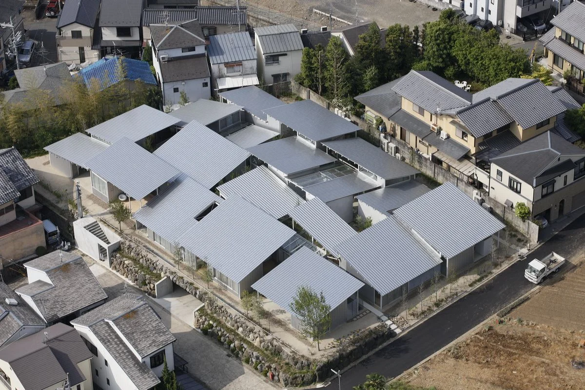 Overview of Kazuyo Sejima project Nishinoyama House, Kyoto