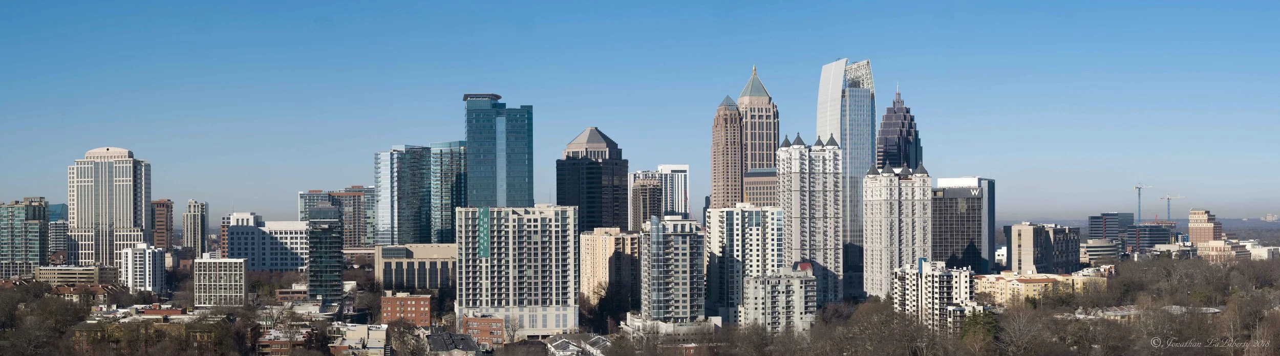 Midtown Atlanta Drone Photography Piedmont Park