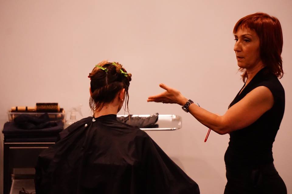 Grace Vega explaining the importance of sectioning. 