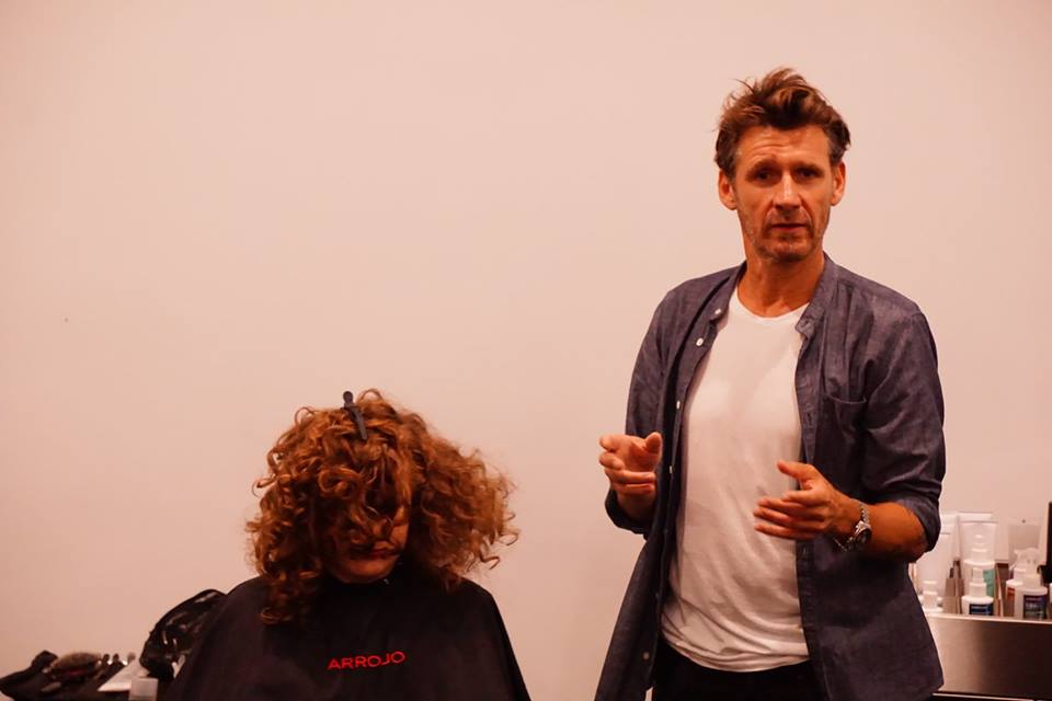 Paul Merritt talking about his approach for styling curly hair. 