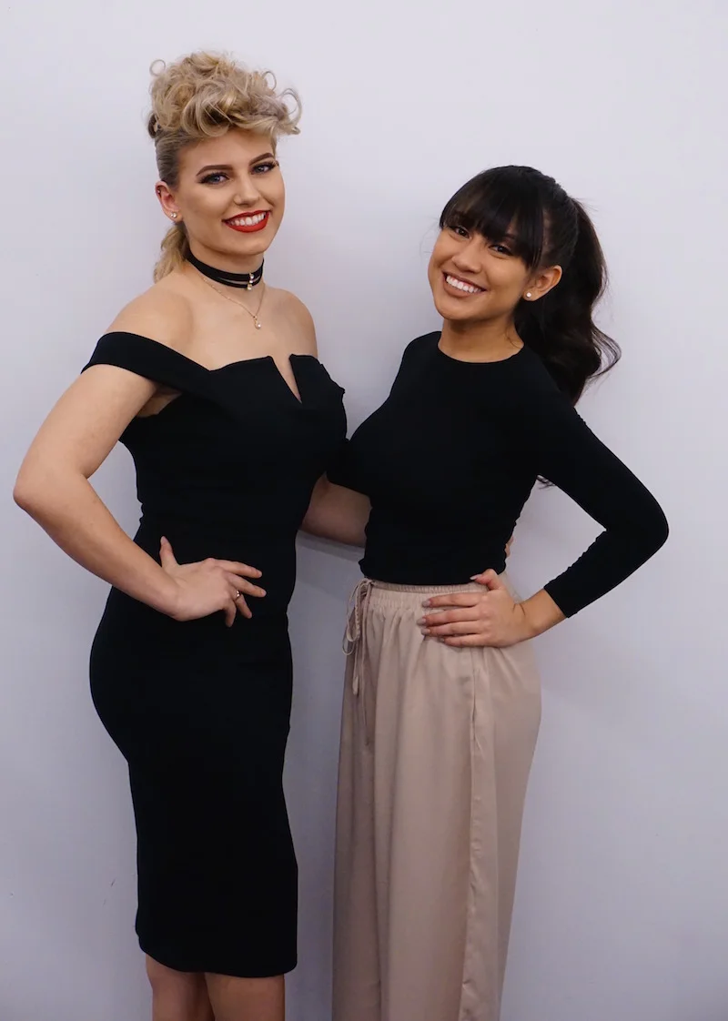 Model & student both glowing! 