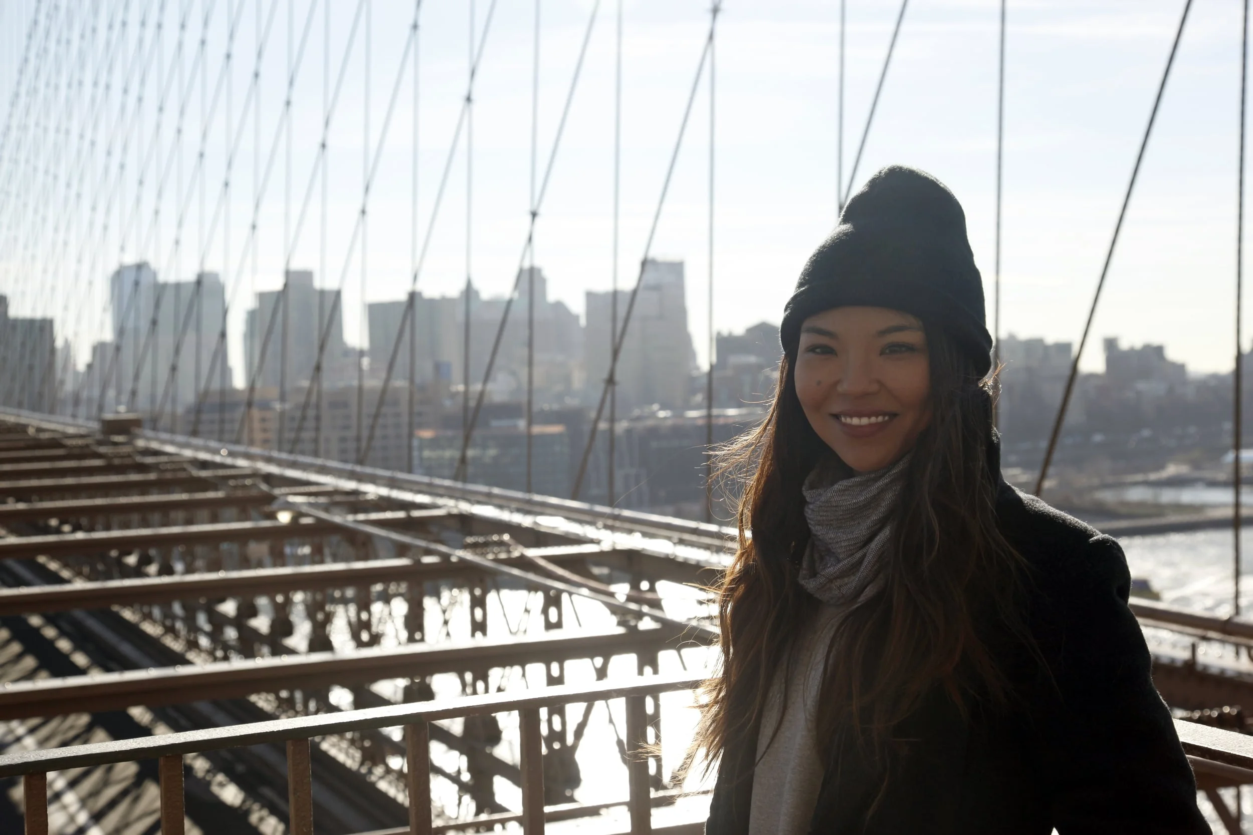 Brooklyn Bridge, New York City, New York, January 2016.