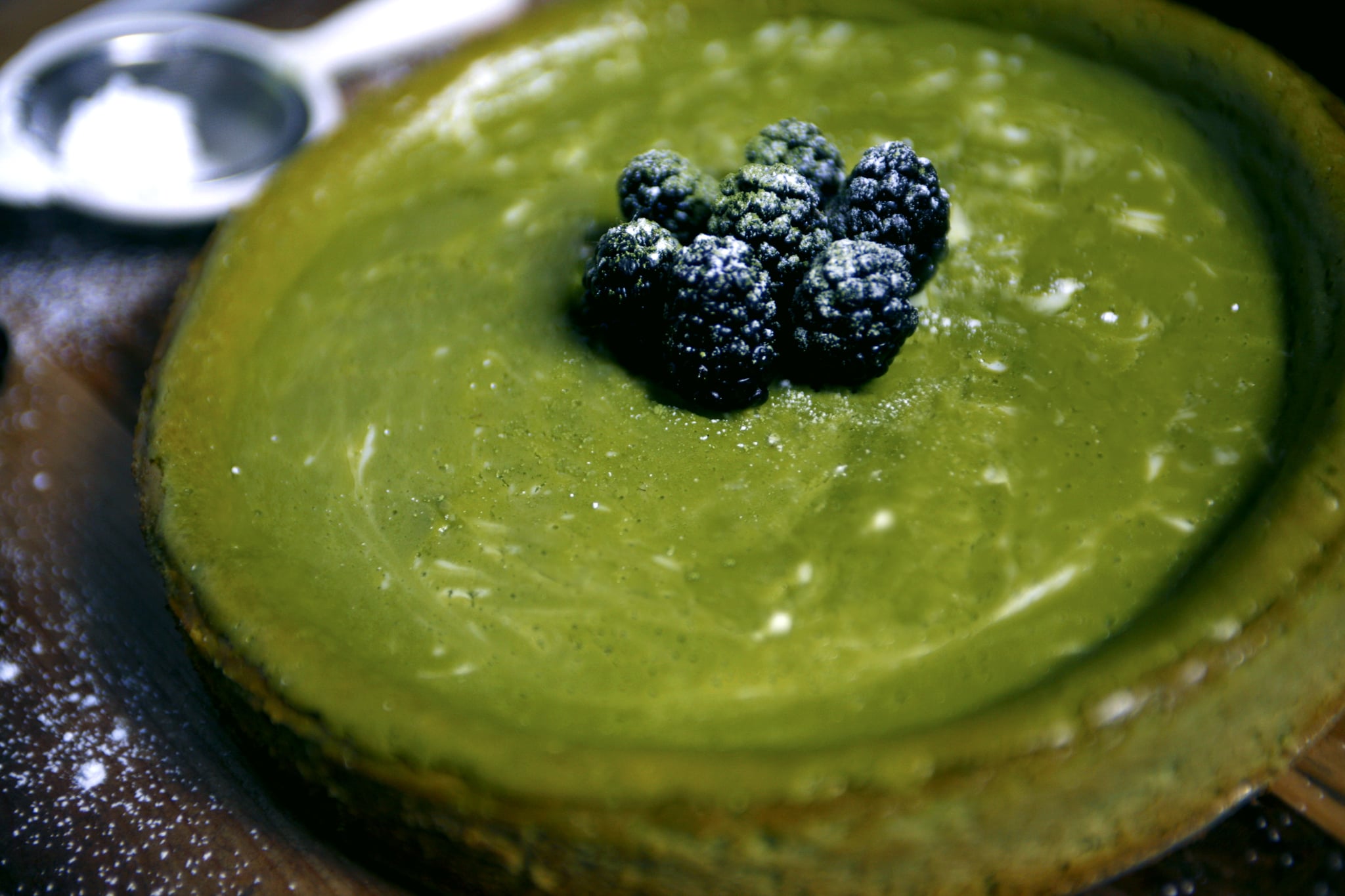 Matcha Swirl Cheesecake. Recipe from A Cozy Kitchen. All photos by: © Suzanne Spiegoski