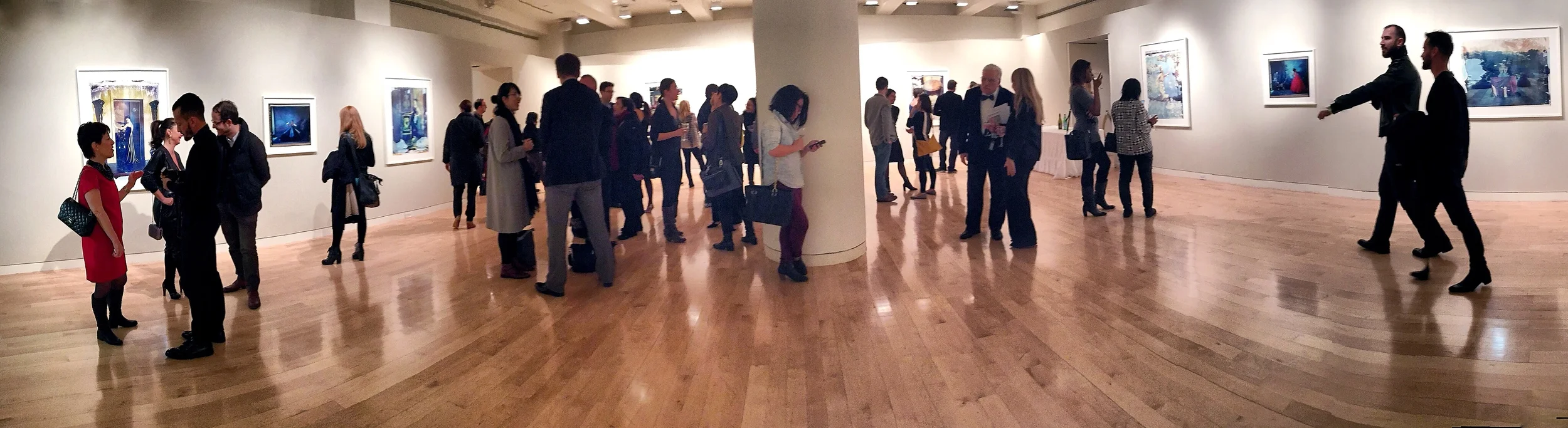 Opening reception with Cathleen Naundorf's photographs at Edwynn Houk Gallery .