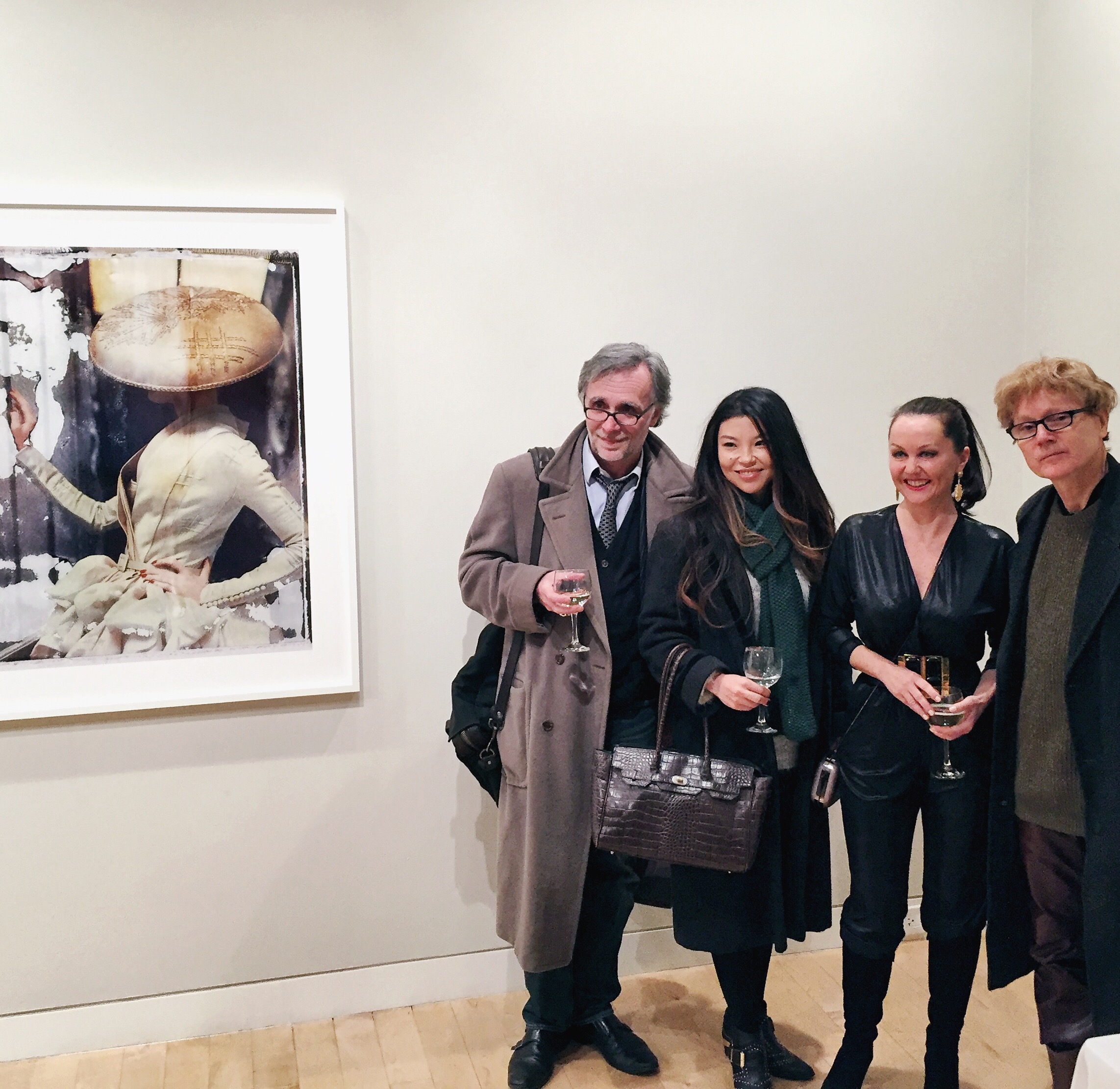 L to R: Gilles Decamps, Suzanne Spiegoski, Cathleen Naundorf, & M. Brendon MacInnis from in the Art world .