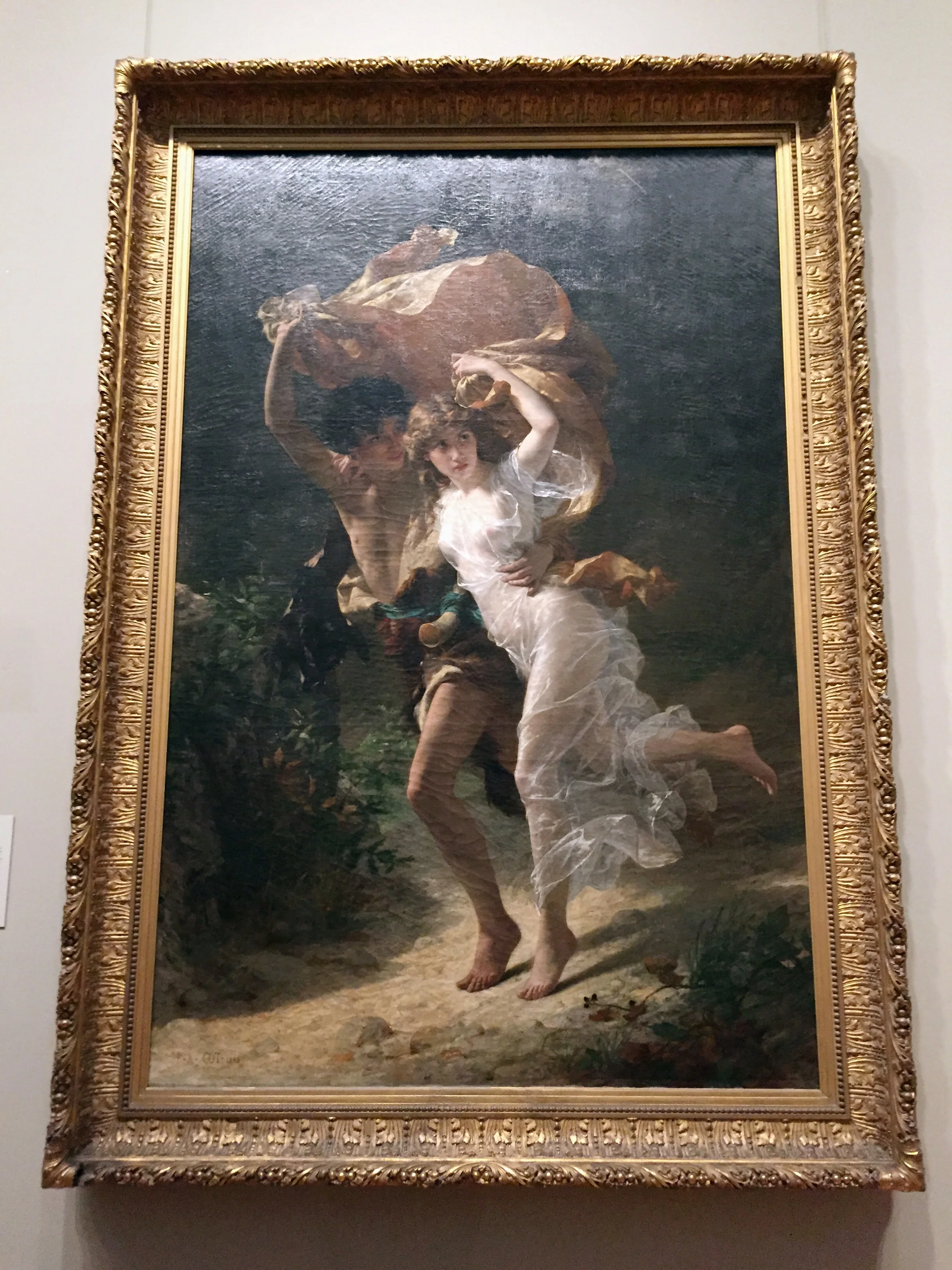 The Storm . Pierre-Auguste Cot . (French, Bédarieux 1837–1883 Paris) 1880. Oil on canvas.