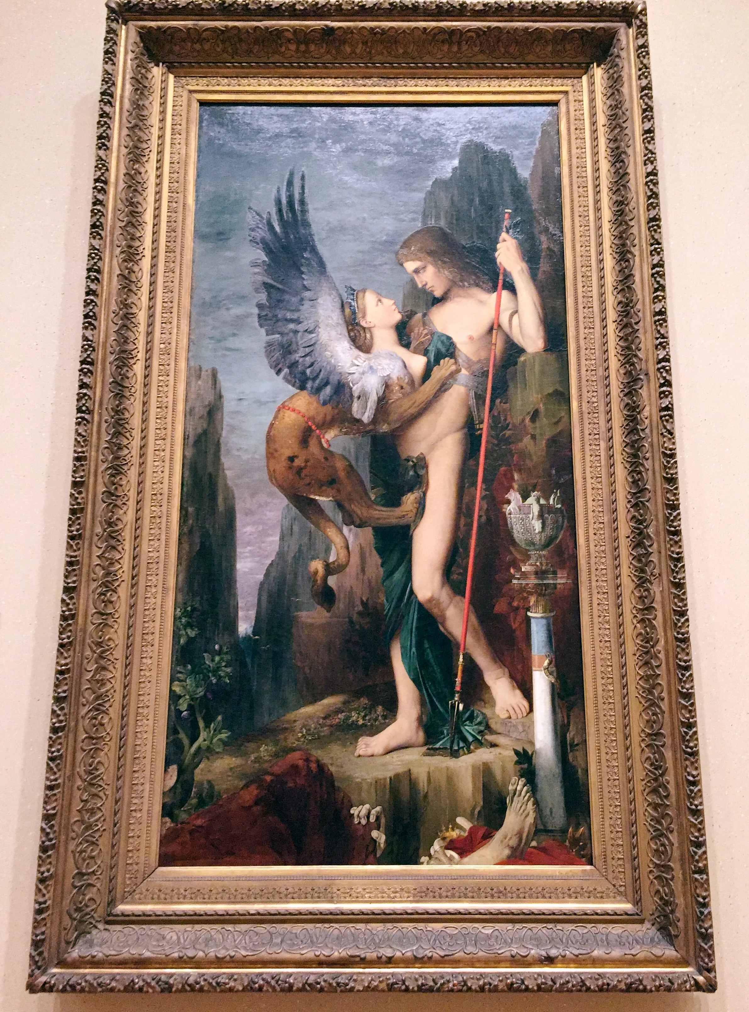 Oedipus and the Sphinx . Gustave Moreau . (French, Paris 1826–1898 Paris) 1864. Oil on canvas.